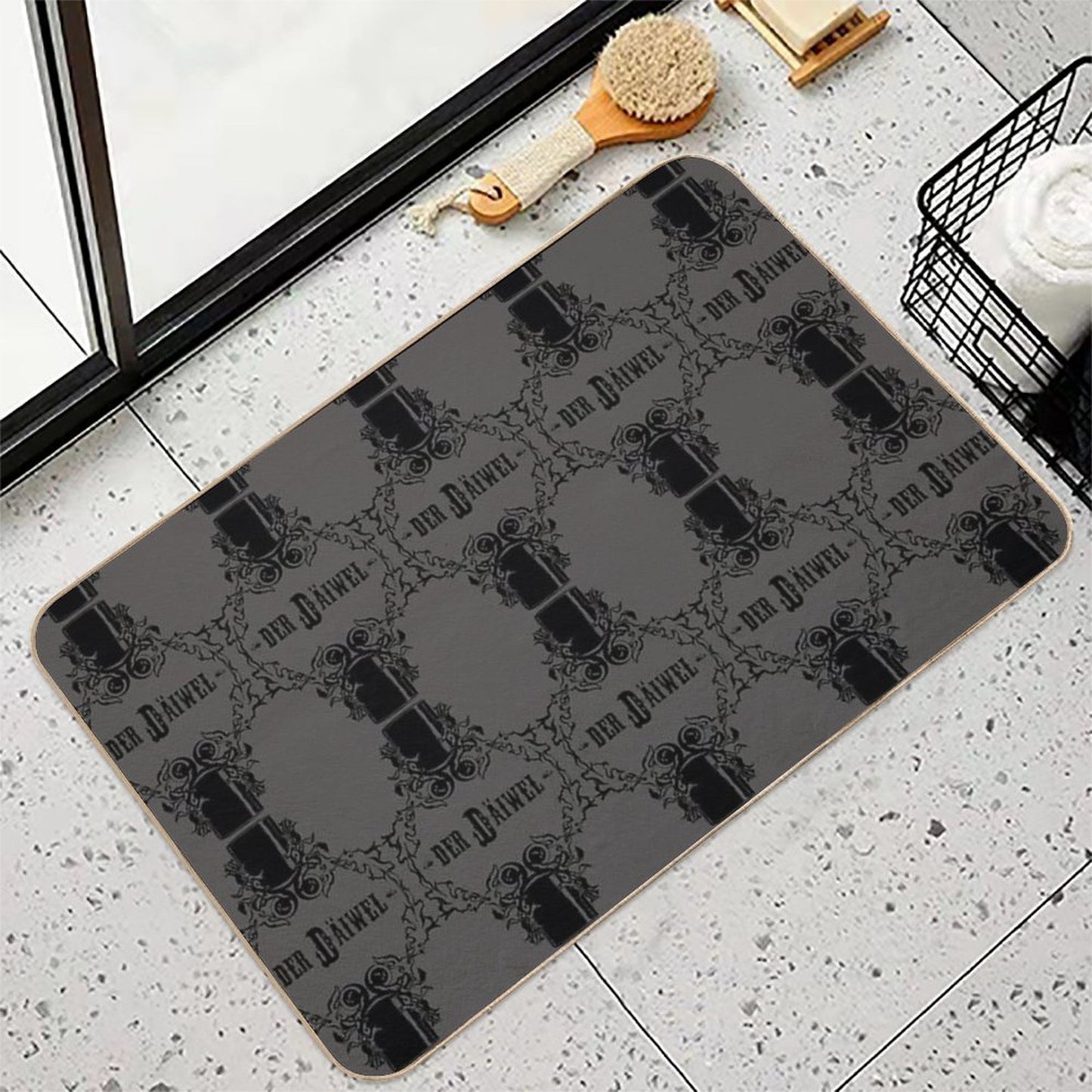 Der Däiwel Solo Fade-Resistant Bath Mat