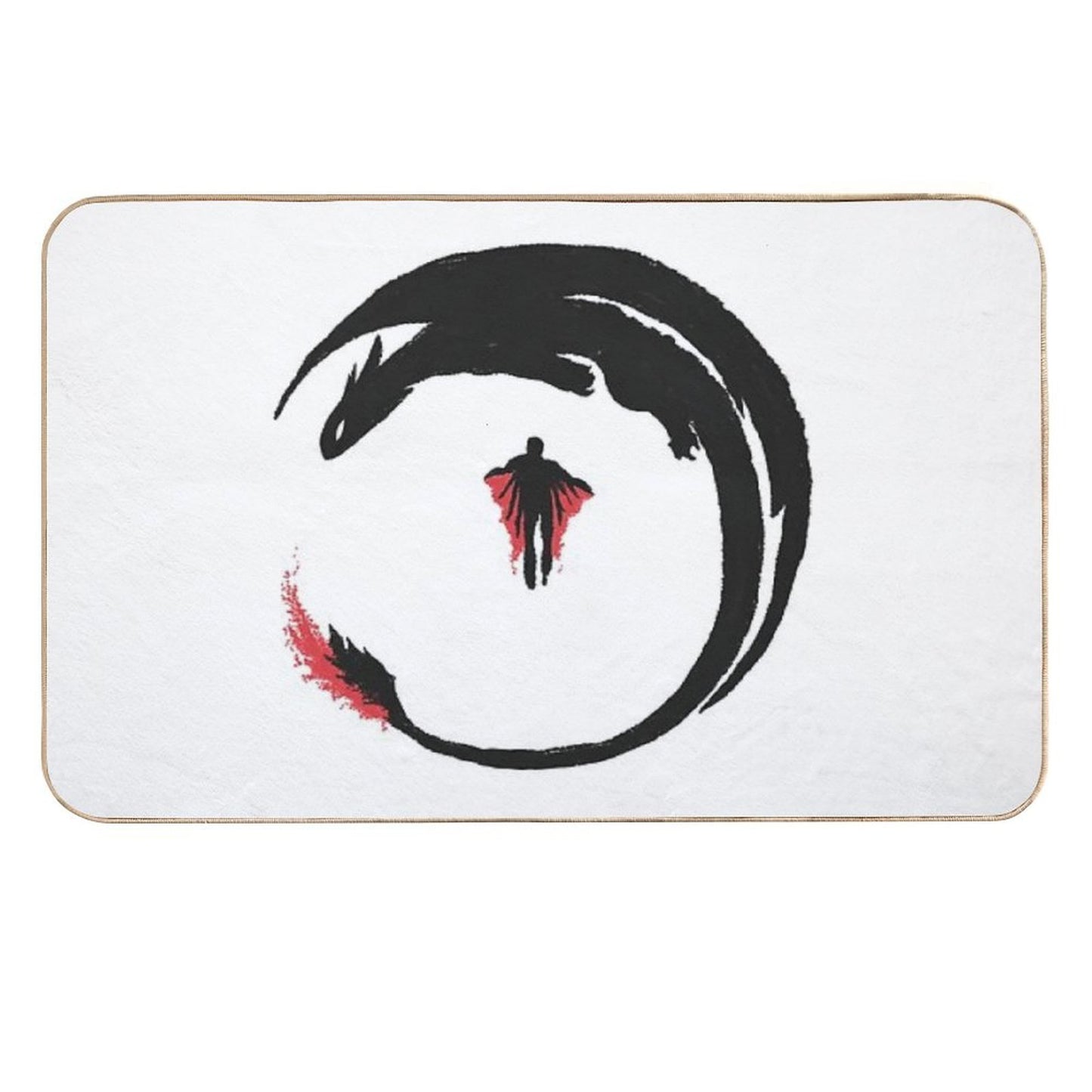 Dragon Rider Repositionable Bath Mat