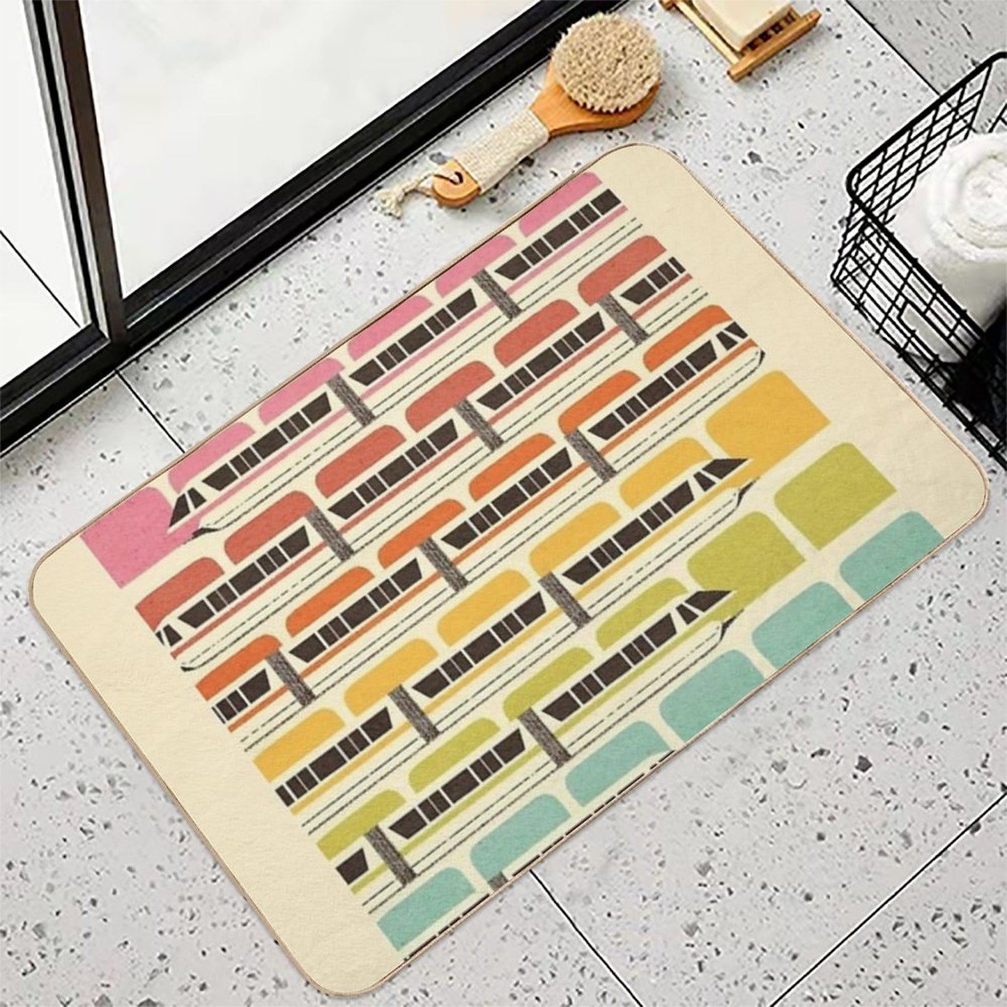 Retro WDW Monorail  Odorless Bath Mat