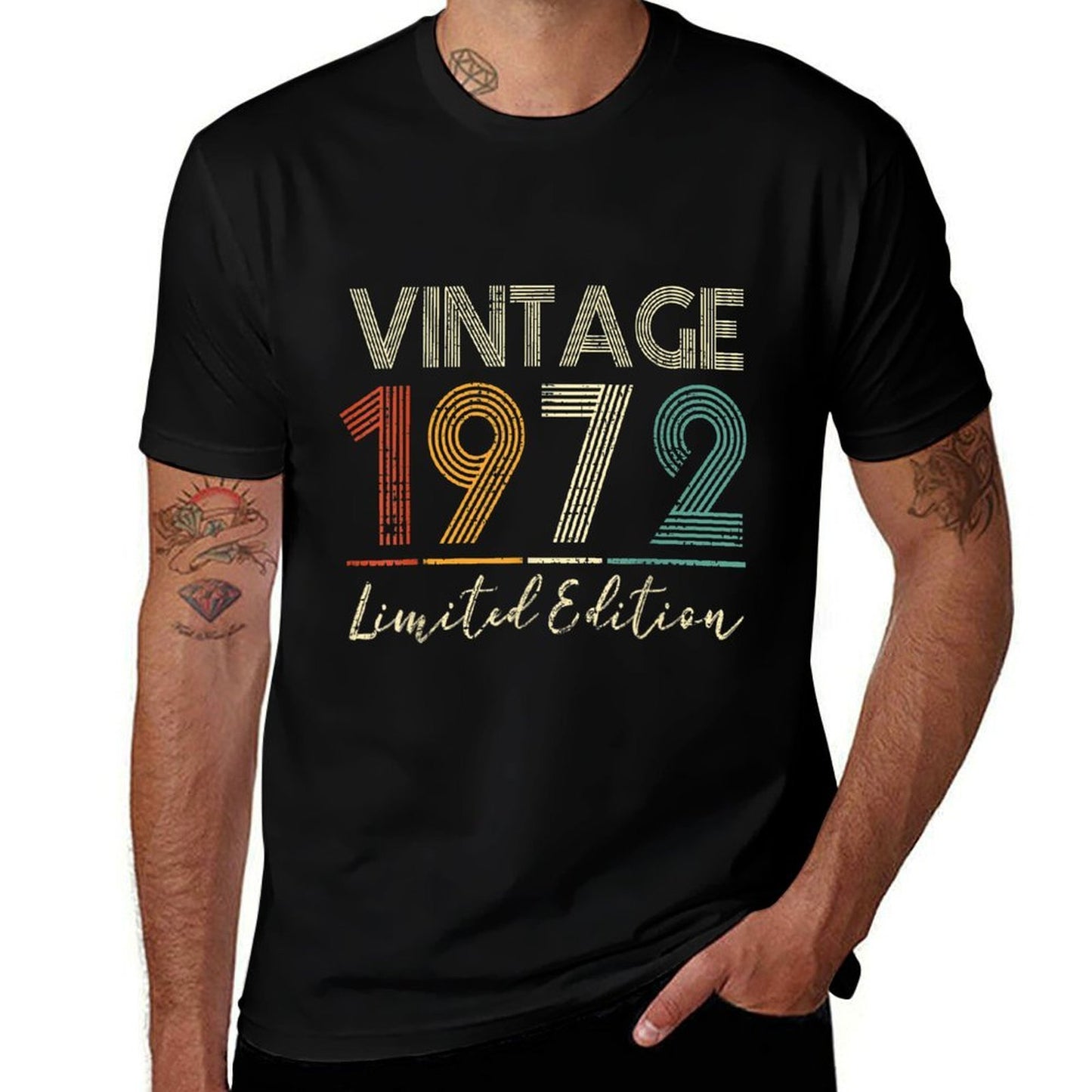 50 Year Old Vintage 1972 Limited Edition 50th Birthday Cotton T-Shirt