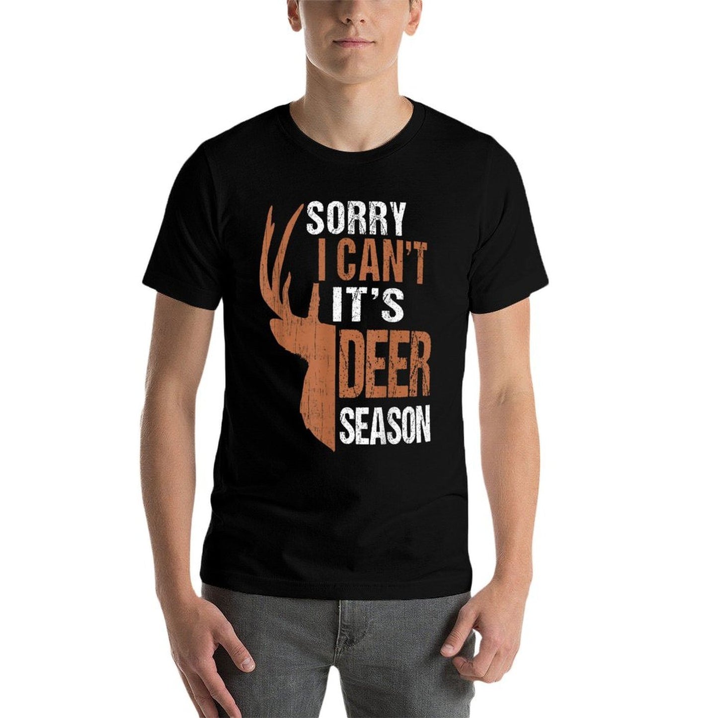 Hunting Sorry Deer Season Funny Hunter Dad Father Day Gift Summer-ready Fabric T-Shirt