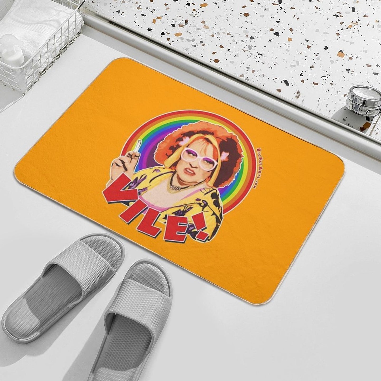 Vile! Easy To Clean Bath Mat