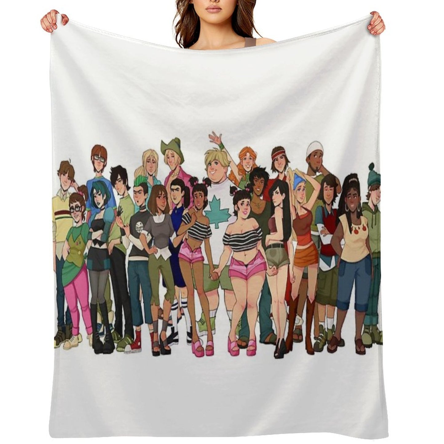 Total Drama Island Characters Comfort Throw Blanket
