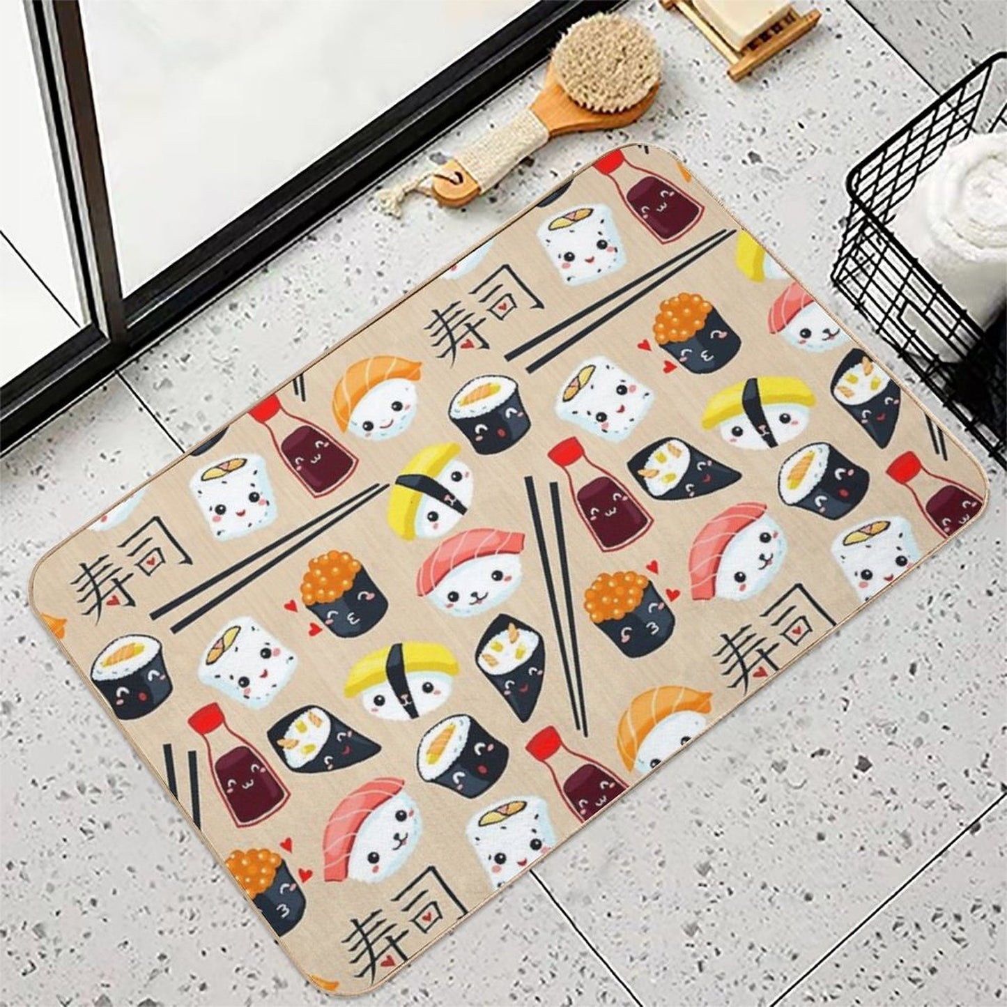 Kawaii Sushi Toxin-Free Bath Mat