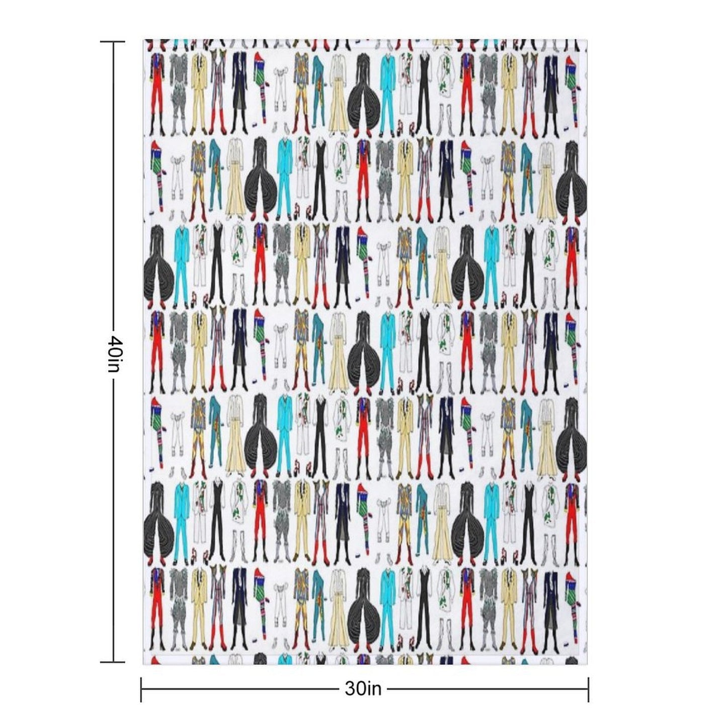 Star Costumes 1 Bowie Multi-functional Throw Blanket