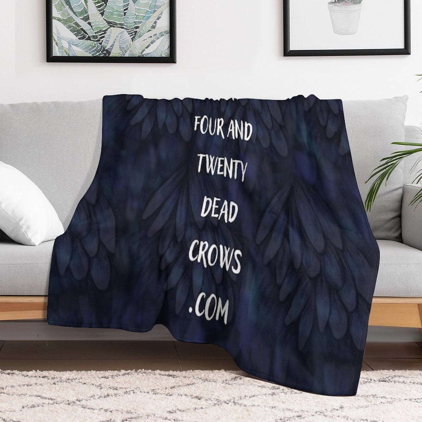 Crow Feathers All-season Throw Blanket
