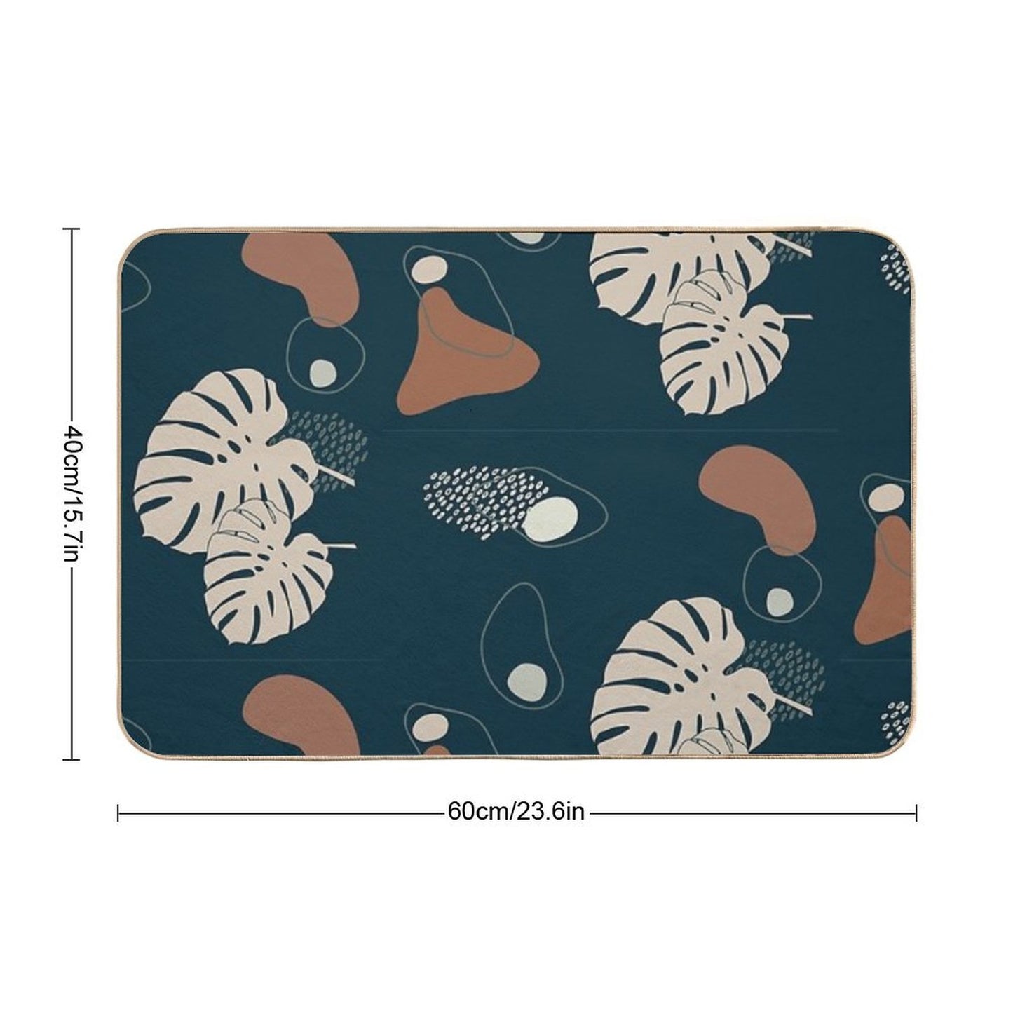 Tropical Night Stain-Proof Bath Mat