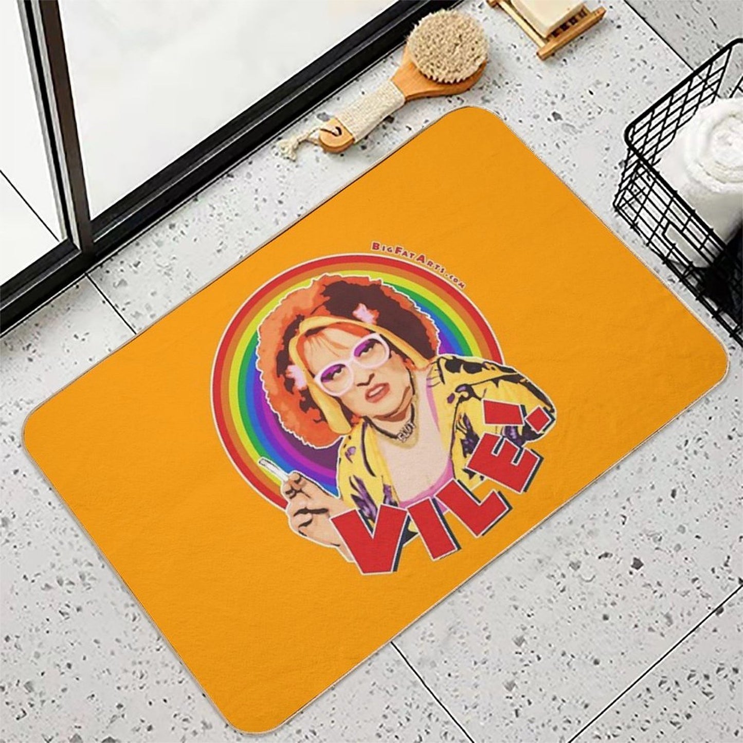Vile! Easy To Clean Bath Mat