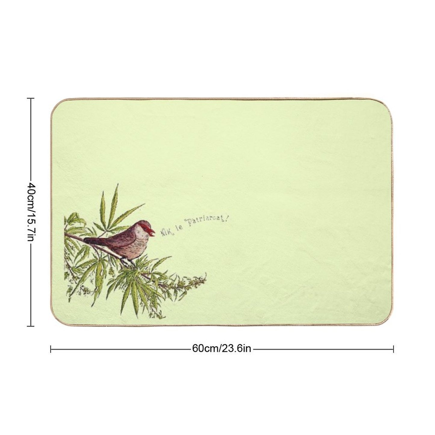 My Favorite Season Is The Fall of Patriarchy – Feminist Bird Easy Maintenance Bath Mat