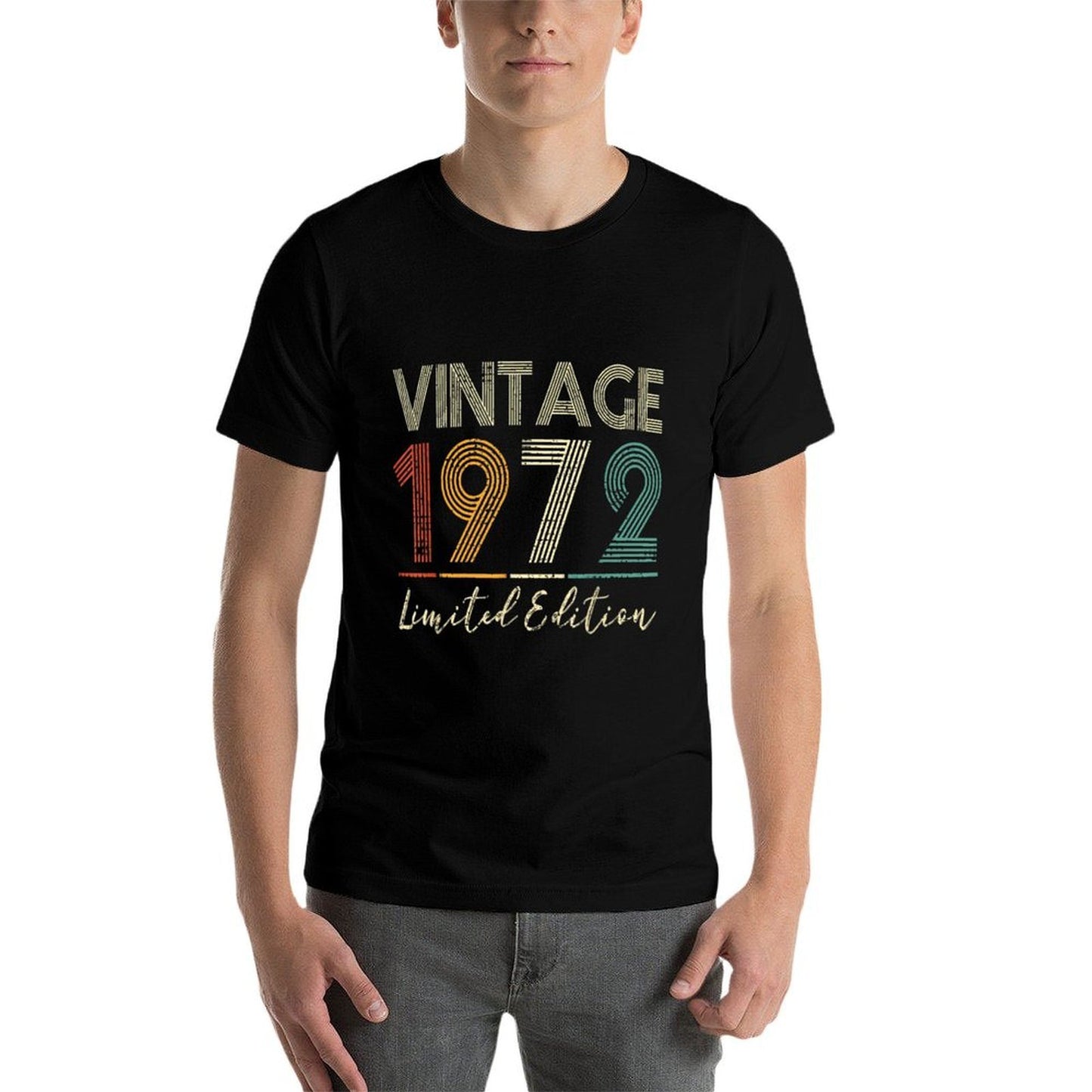 50 Year Old Vintage 1972 Limited Edition 50th Birthday Cotton T-Shirt