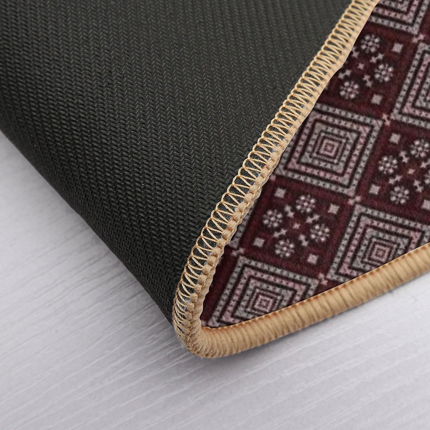 Ethnic Pattern Seamless Pixel Art for Fabric Toxin-Free Bath Mat