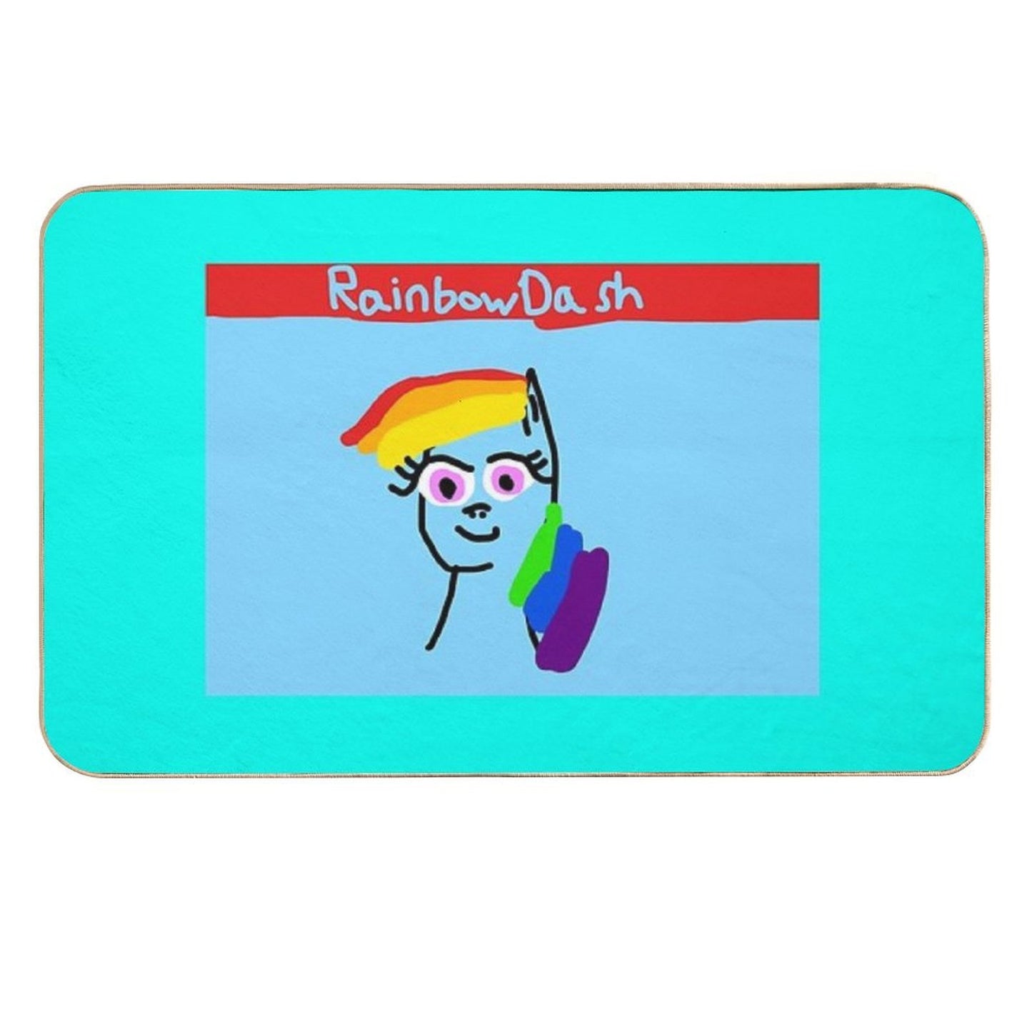 Rainbow Dash The Pegasis Odorless Bath Mat