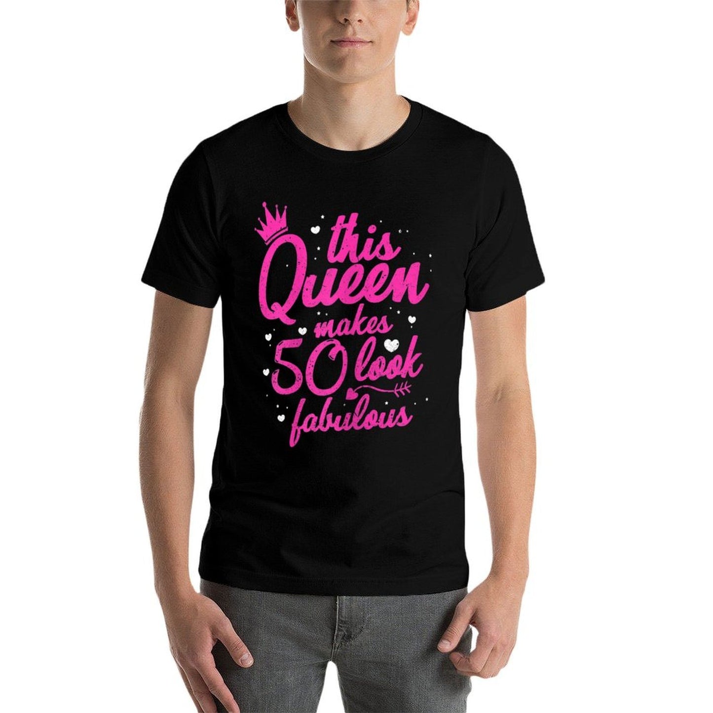 Womens 50th Birthday Party Tshirt for A 50 Year Old Graphic-printed T-Shirt