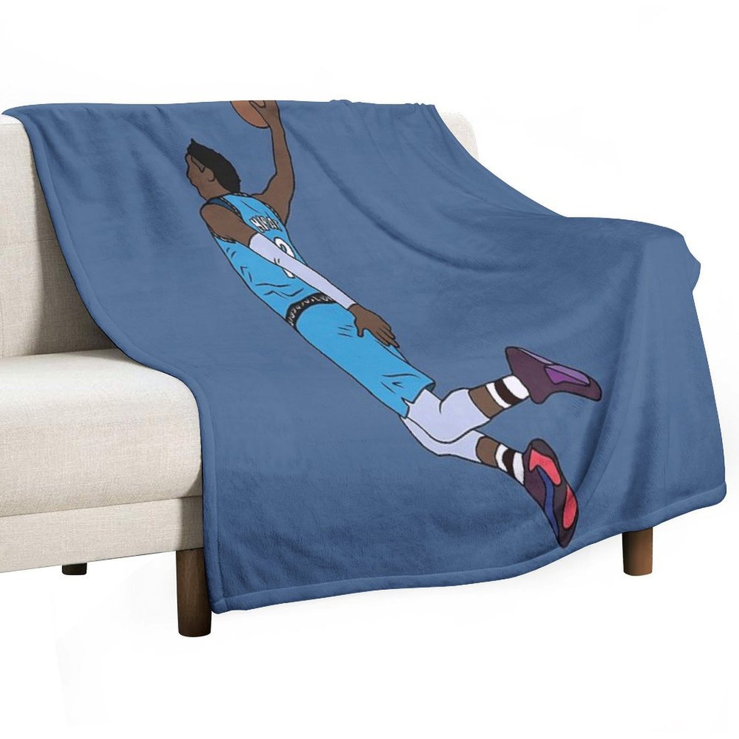 Ja Morant Dunk Shrink-resistant Throw Blanket