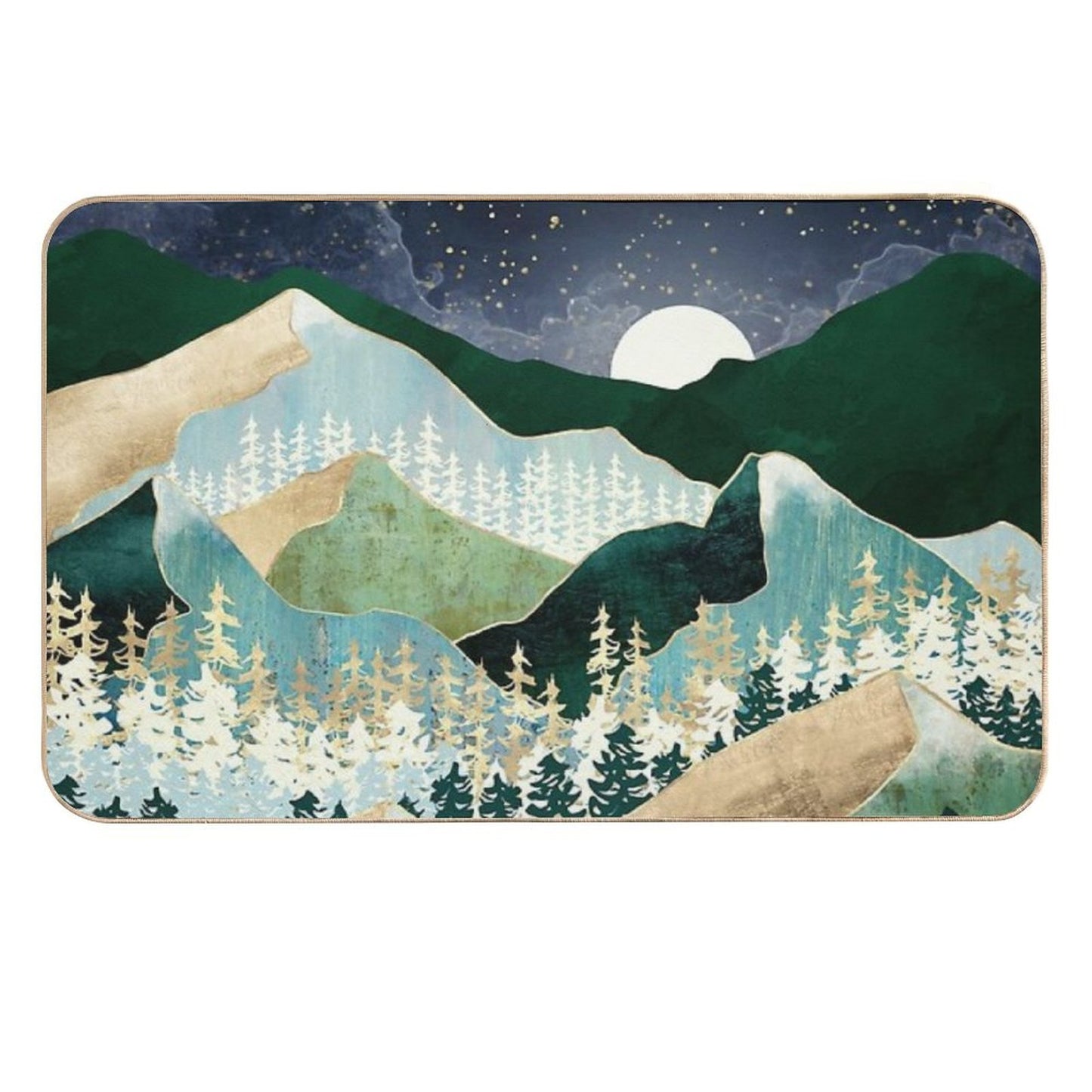 Spring Night Vista Dirt-Trapping Bath Mat