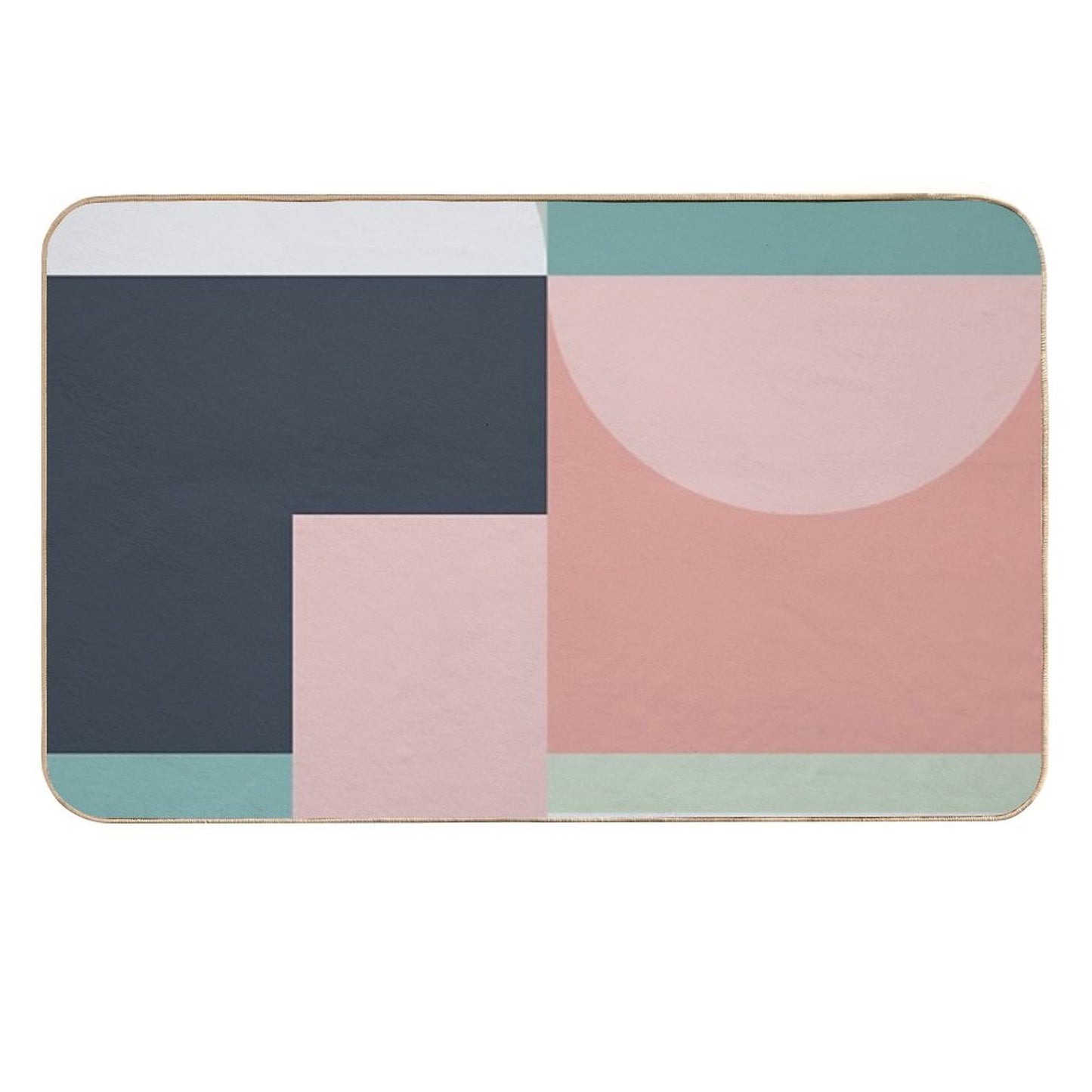 Abstract Geometric 06 Easy Maintenance Bath Mat