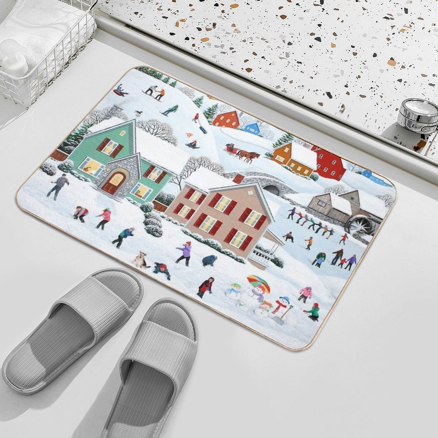 Once Upon A Winter Eco-Friendly Bath Mat