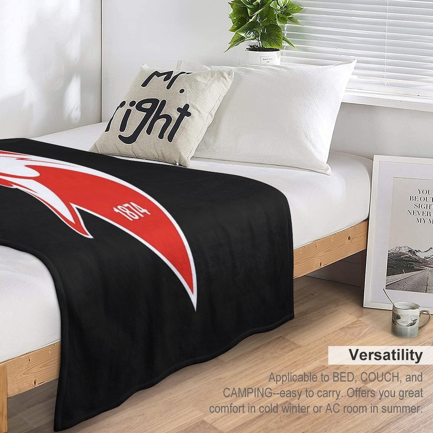 Sydney The Bloods Swans Haughty Swannies-Logos Classic T-Shirt Durable Throw Blanket