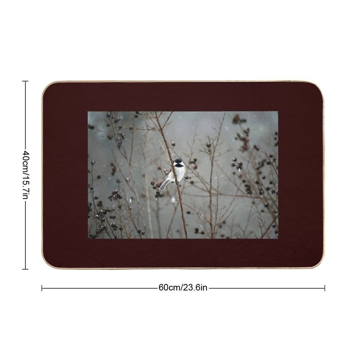 Chilly Chick-a-Dee Eco-Friendly Bath Mat