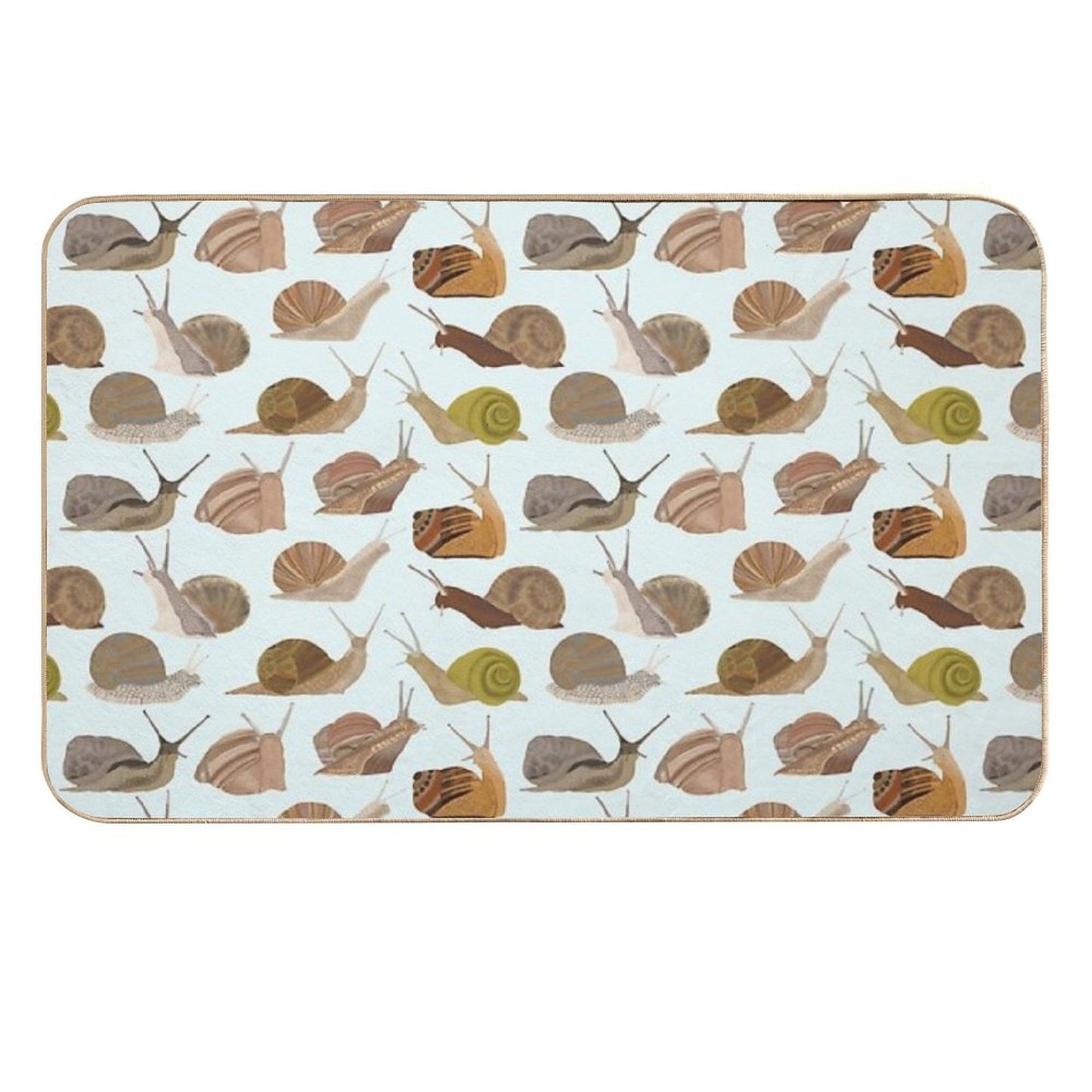 Snails Dirt-Trapping Bath Mat