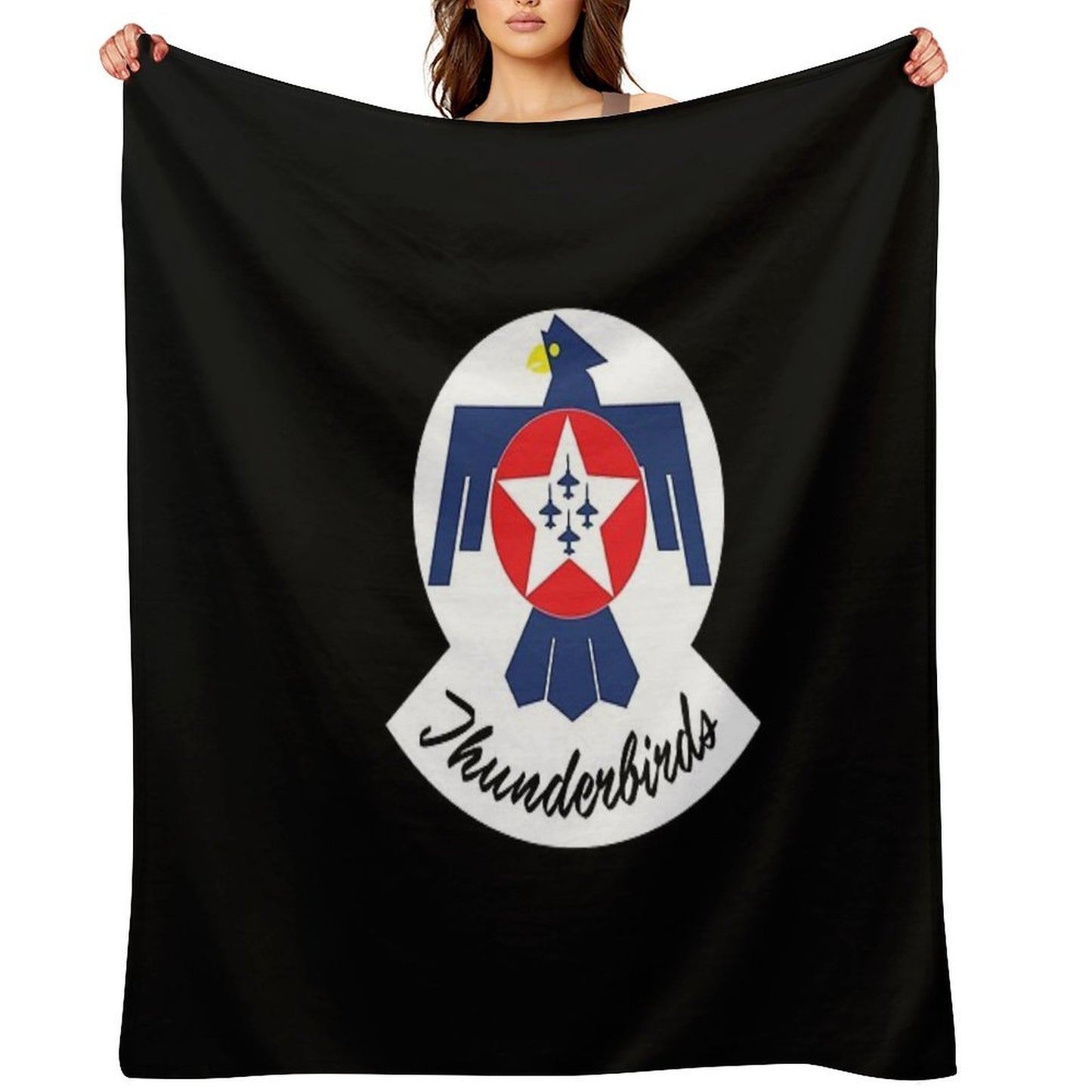 USAF Thunderbirds Logo Premium Throw Blanket
