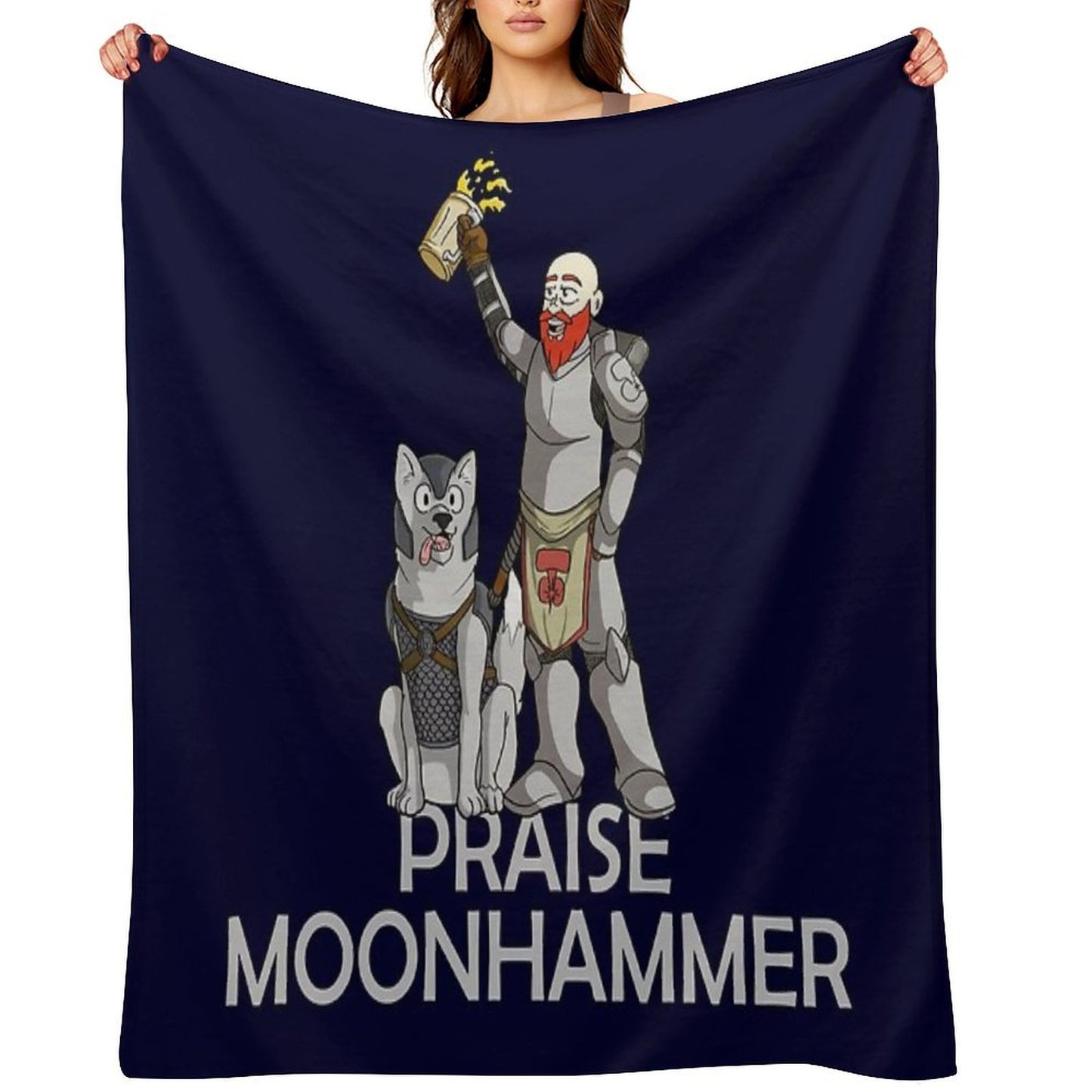 Praise Moonhammer! Gift-ready Throw Blanket