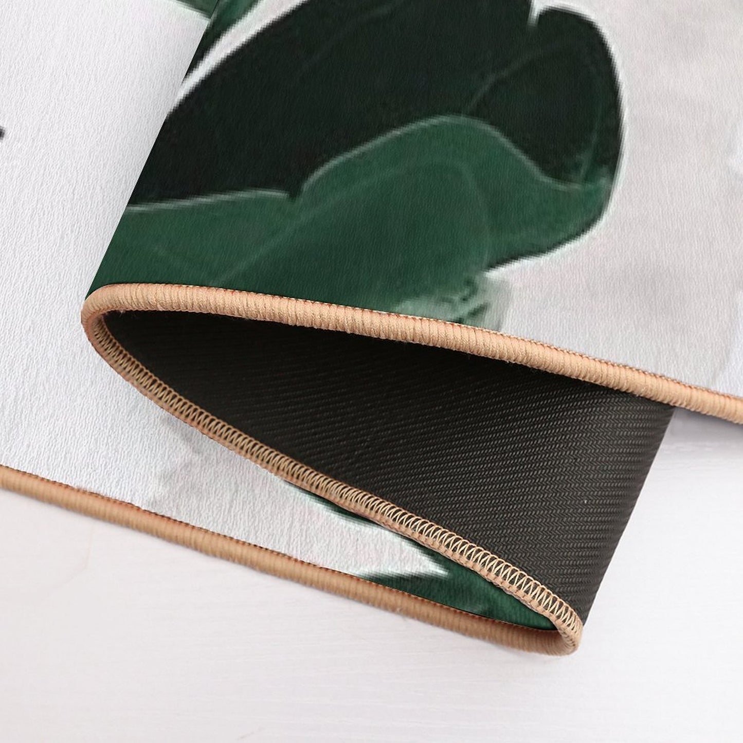 Fiddle Leaf Abstract - Naturelle #1 #minimal #wall #decor #art Rapid-Drying Bath Mat