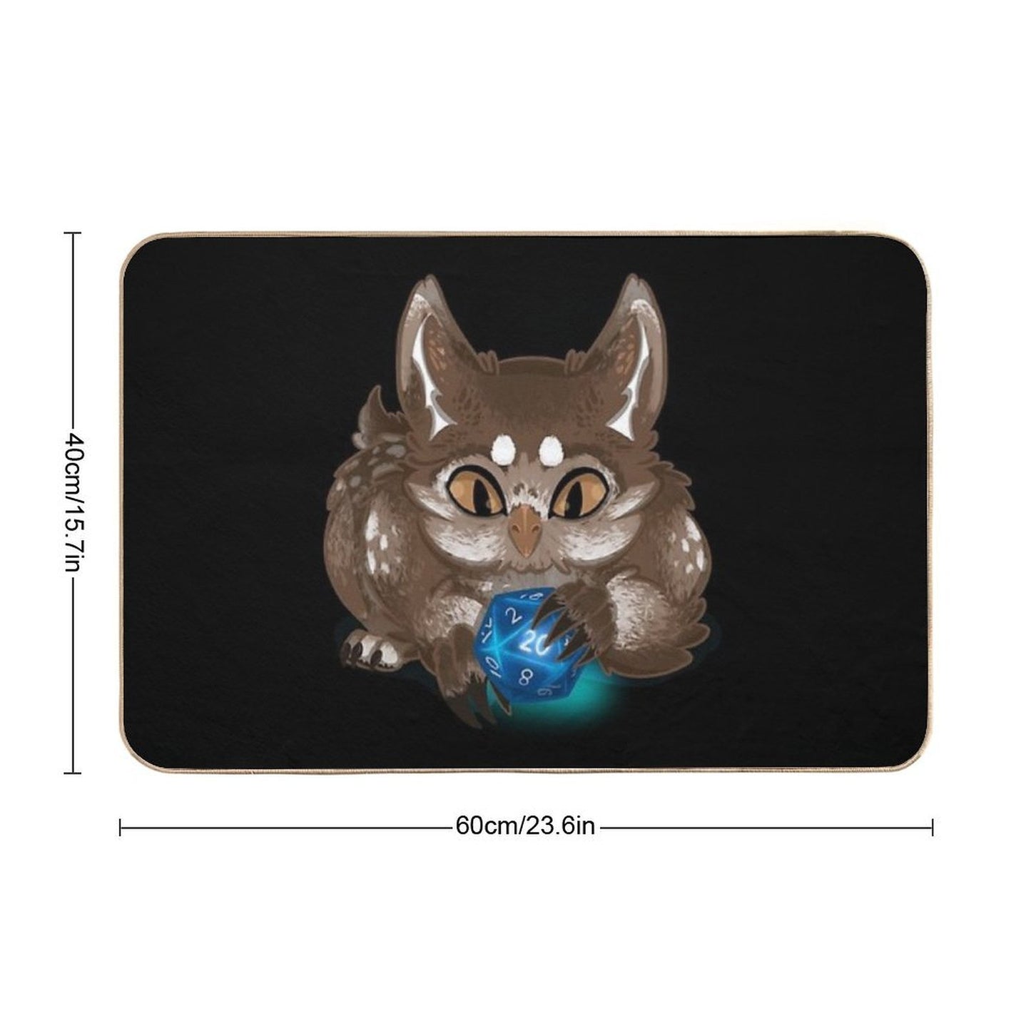 Owlbear Cub Dirt-Trapping Bath Mat