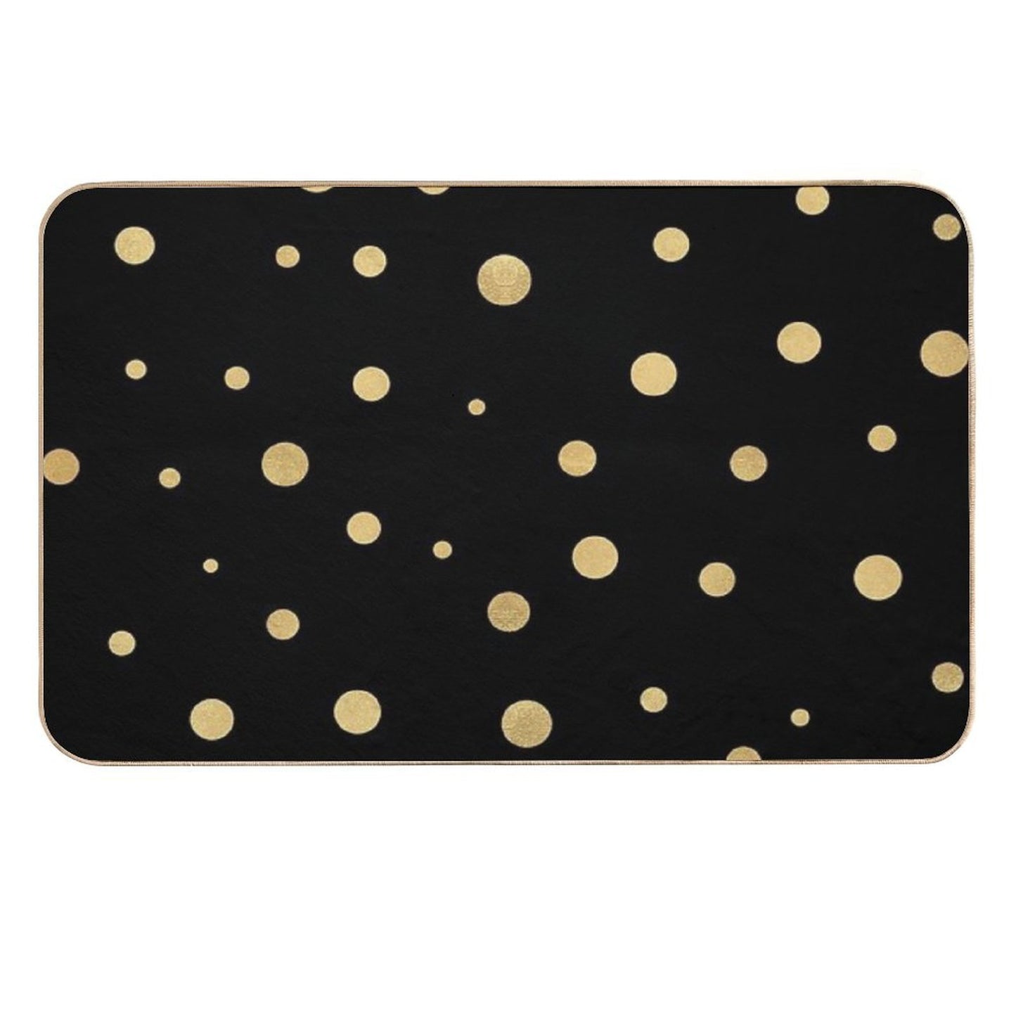 Golden Dots Non-Slip Bath Mat