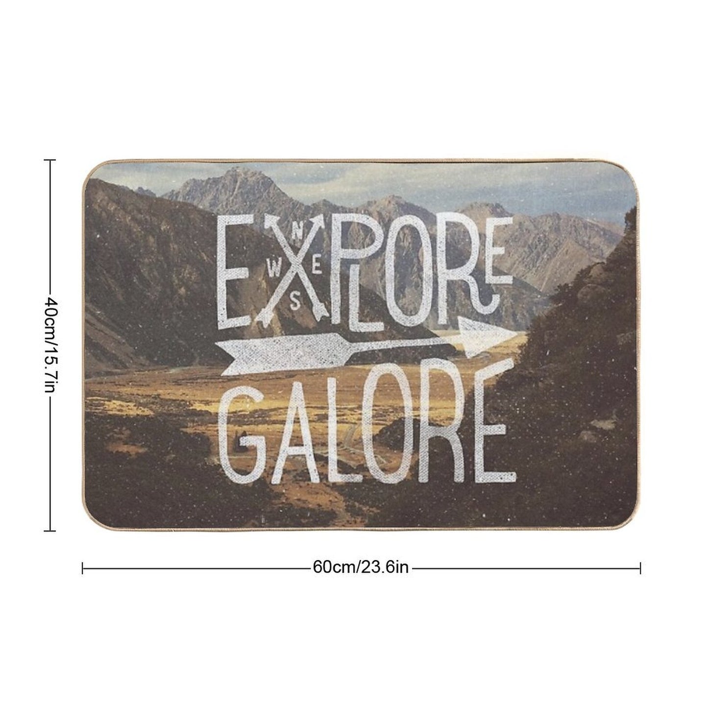 Explore Galore Dirt-Trapping Bath Mat
