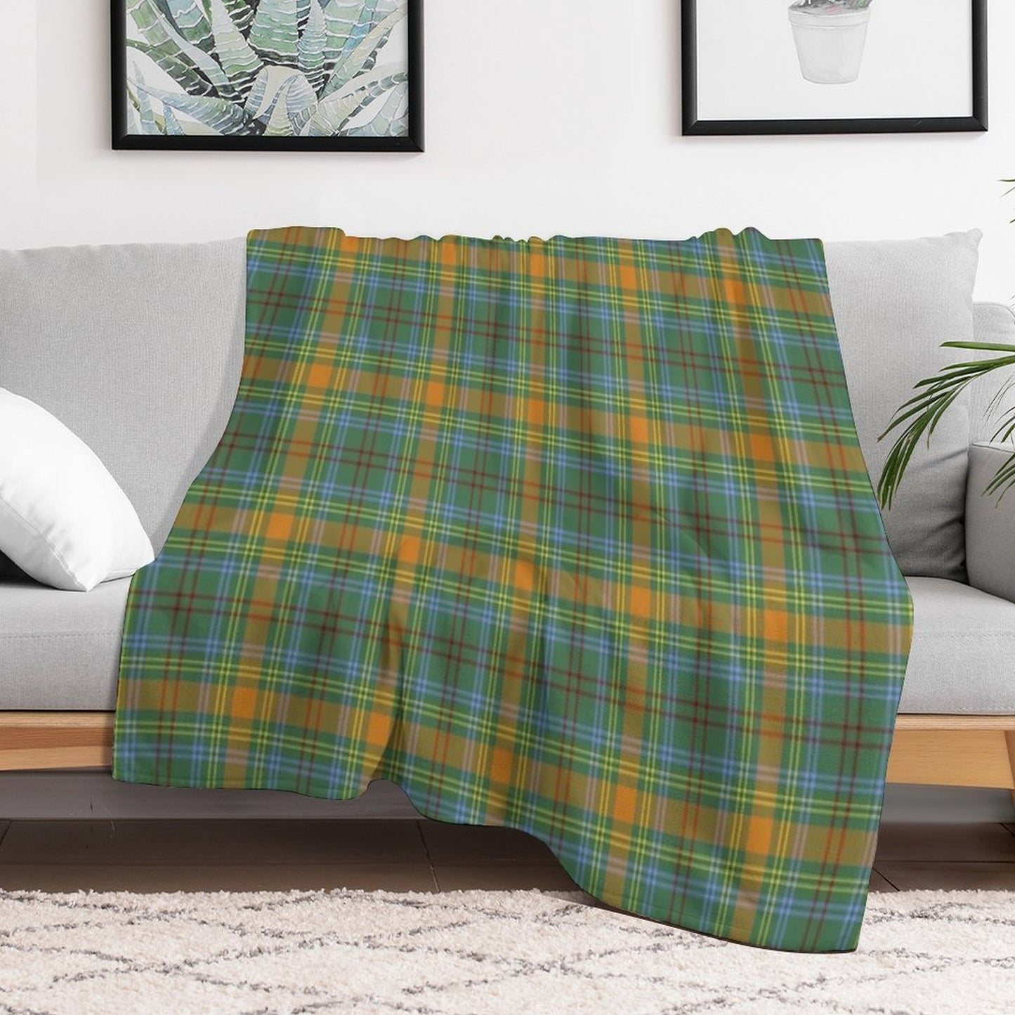 O'Brien Tartan Irish Family And Ancestry Tartan Versatility Throw Blanket