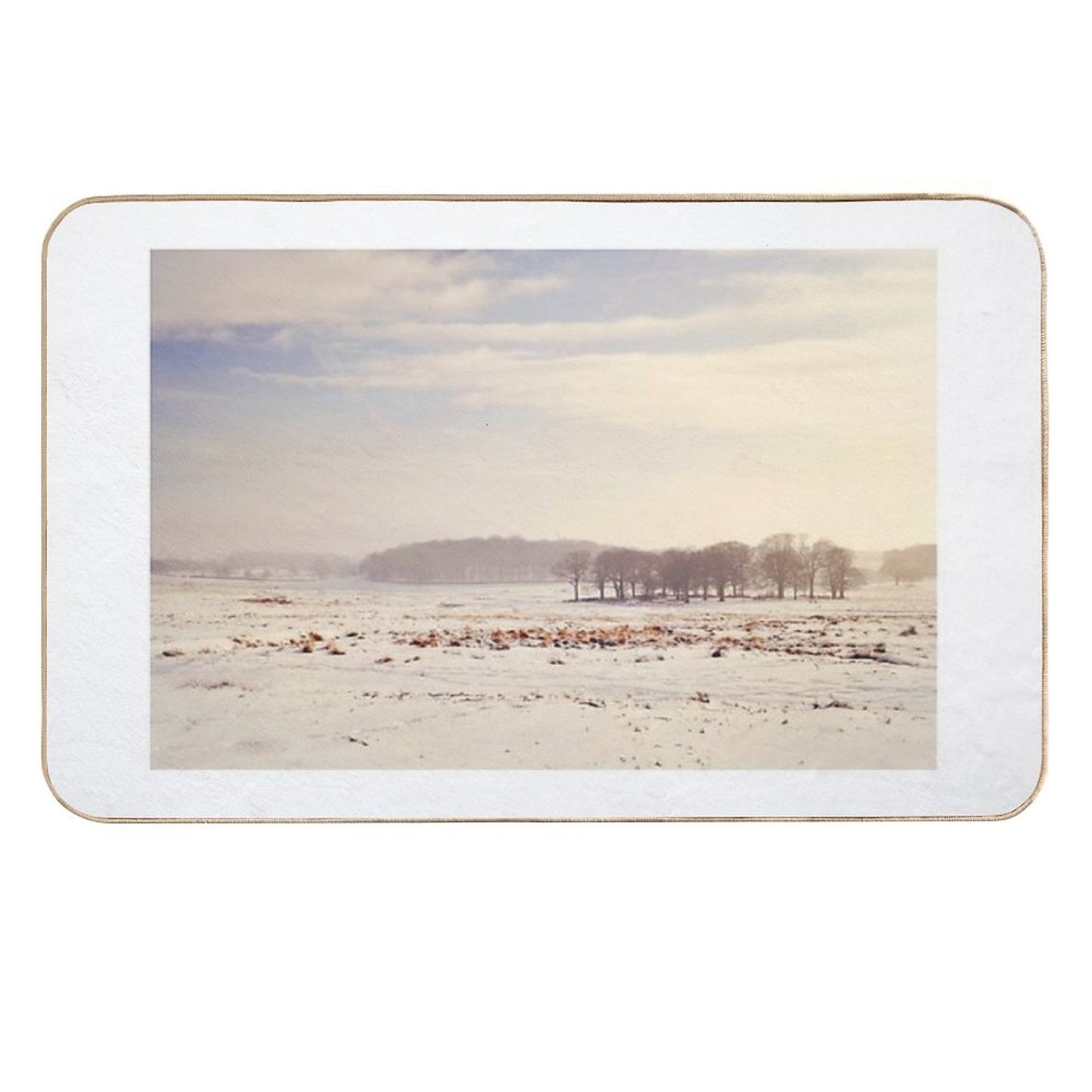 Snowy Valley  Stain-Proof Bath Mat