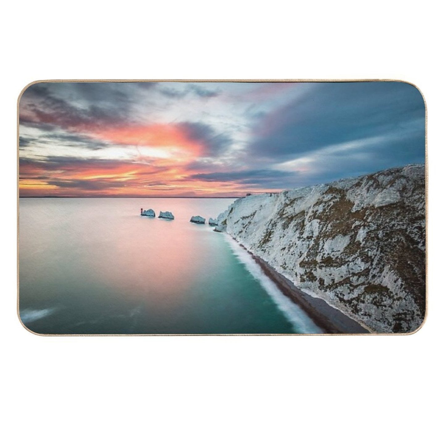 The Needles Sunset Stain-Proof Bath Mat