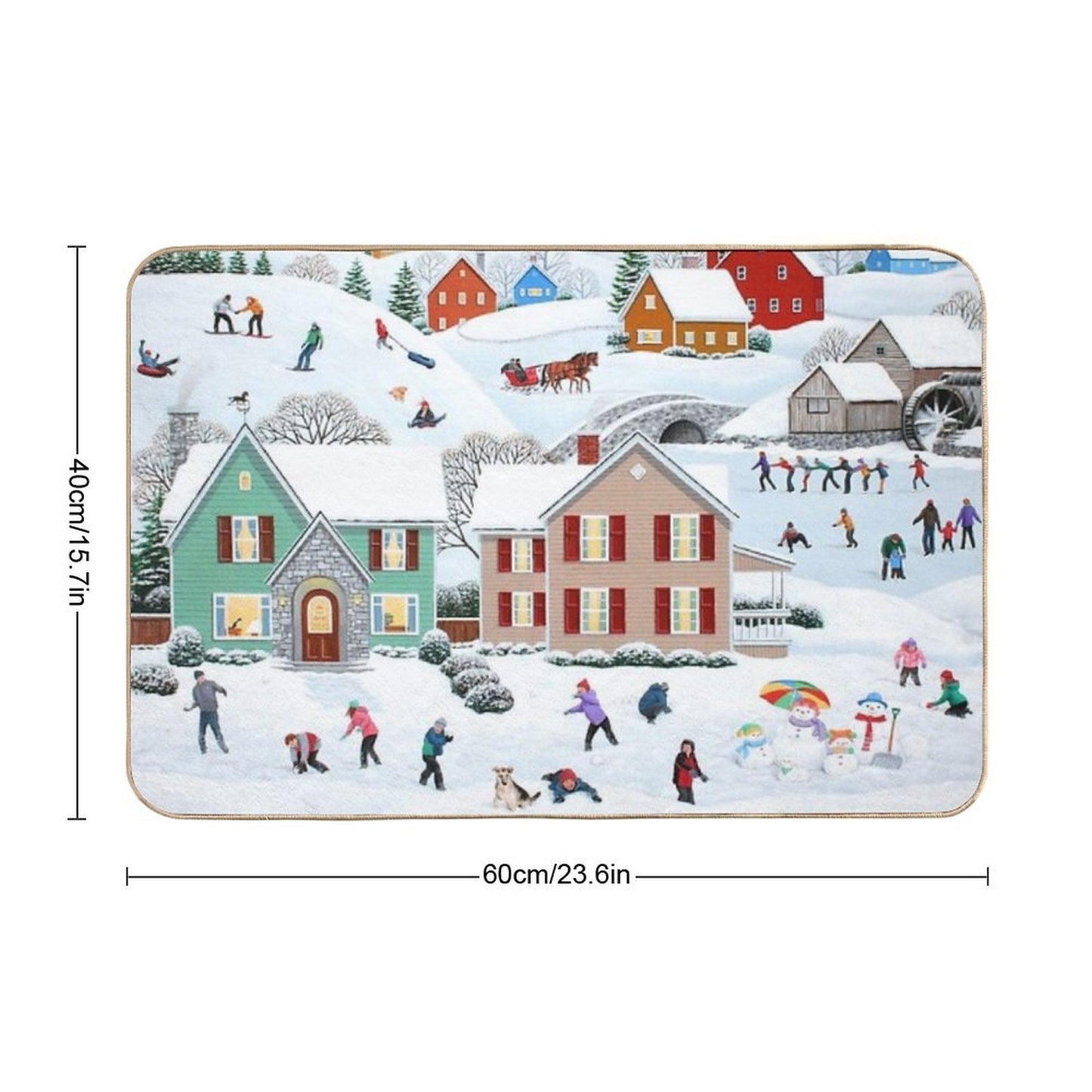Once Upon A Winter Eco-Friendly Bath Mat