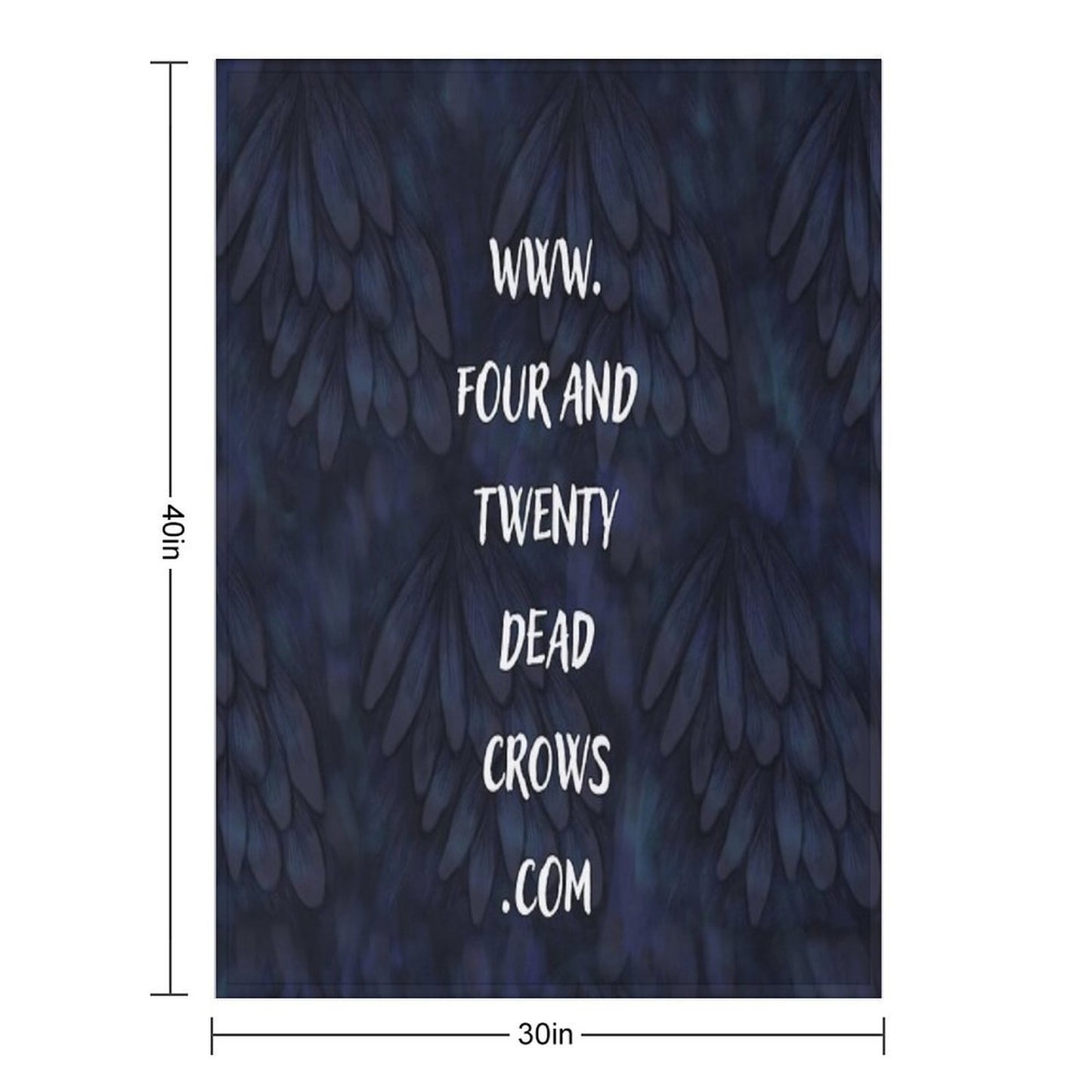 Crow Feathers All-season Throw Blanket