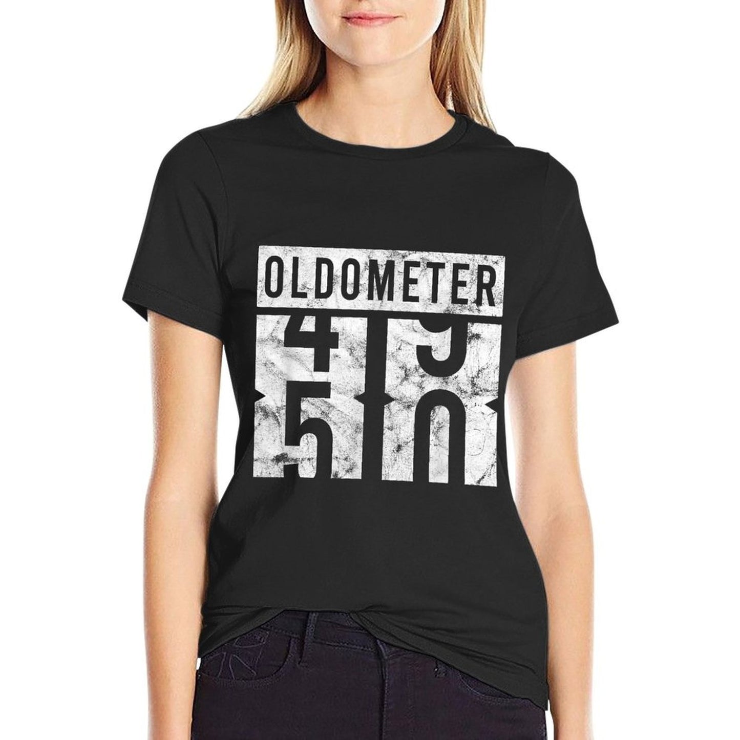 Funny Birthday 50 Funny 50th Birthday Oldometer Odometer Vintage-inspired T-Shirt