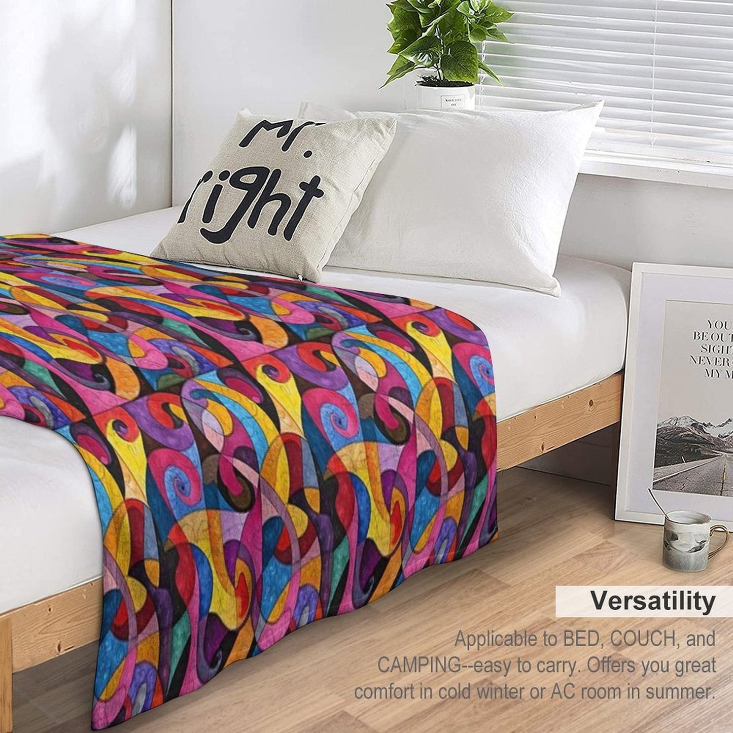 Color Pattern Comfort Throw Blanket