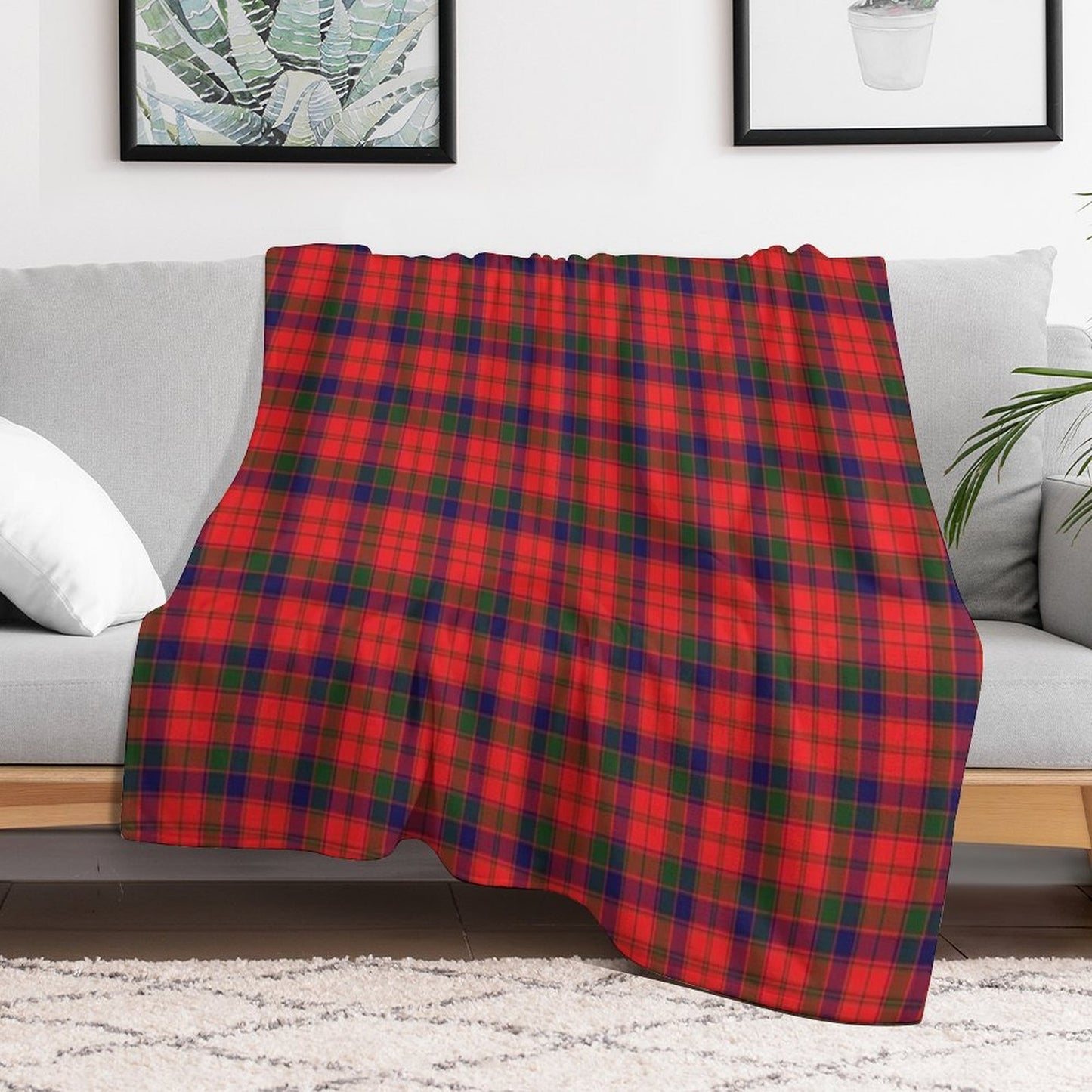 Clan Robertson Tartan Anti-pilling Throw Blanket