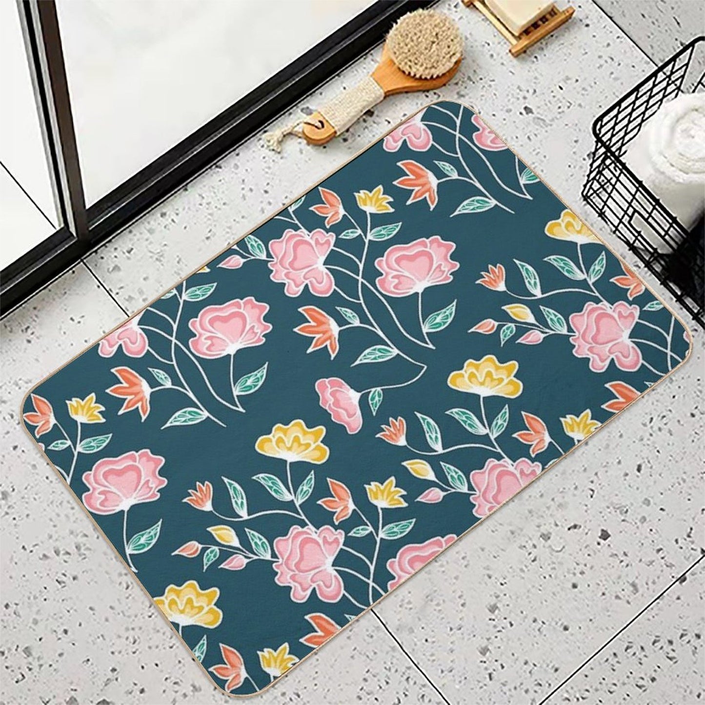 Villa Florals Absorbent Bath Mat