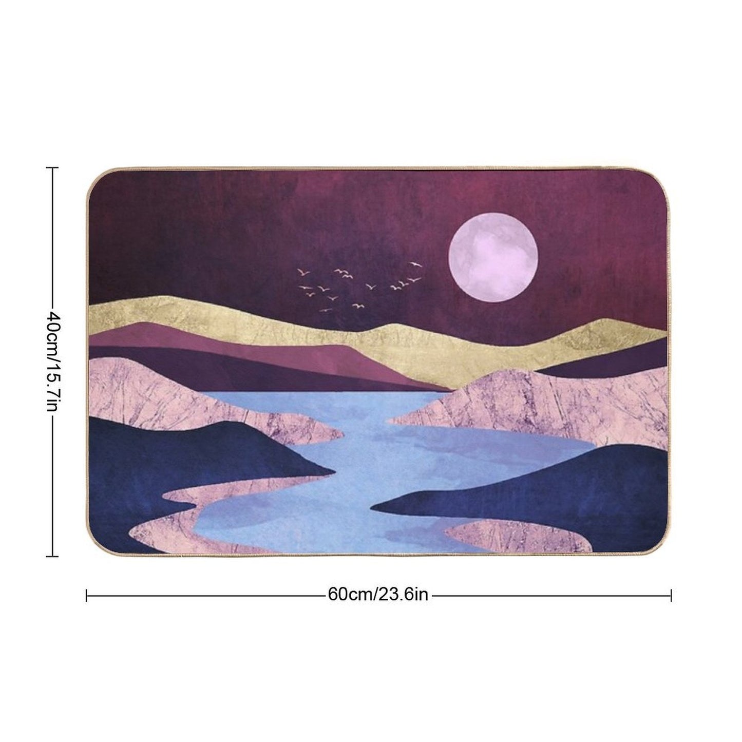 Periwinkle River Anti-Trip Bath Mat