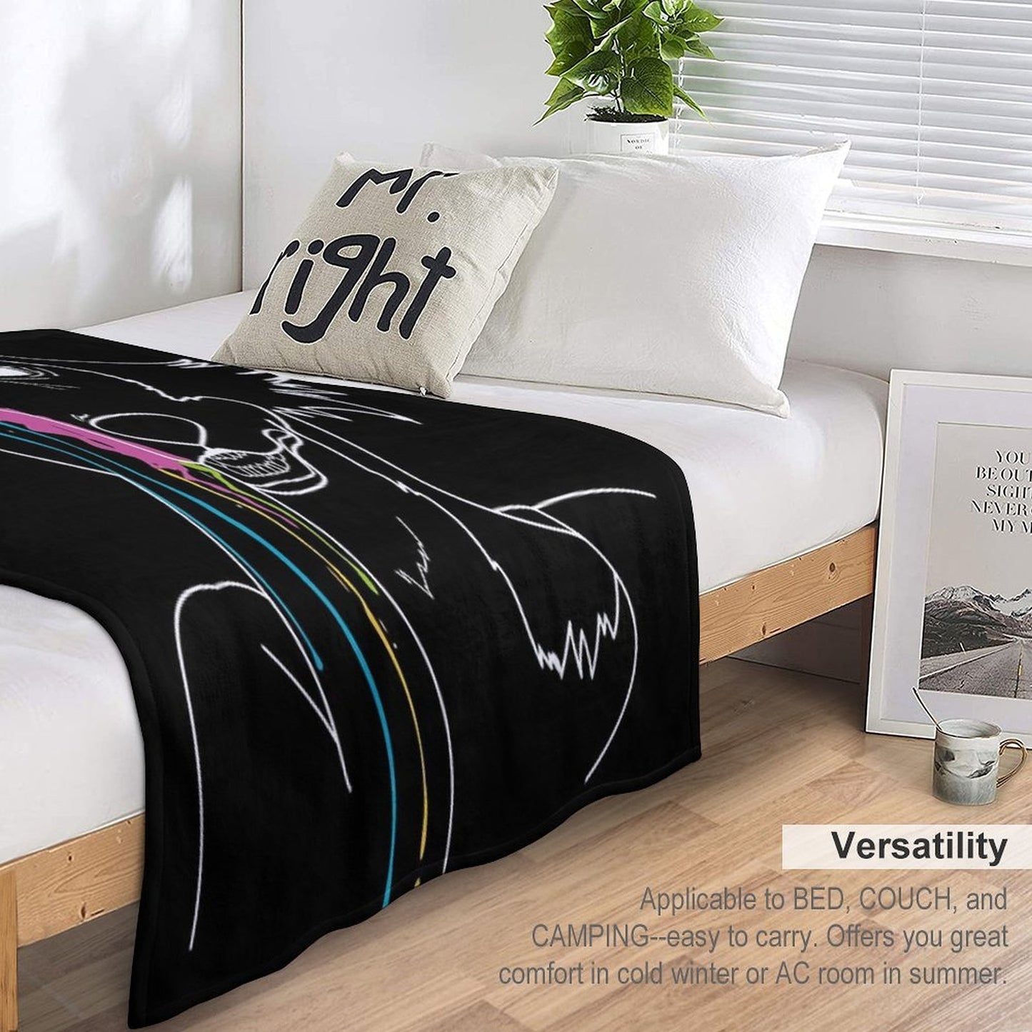 Paint Shrink-resistant Throw Blanket