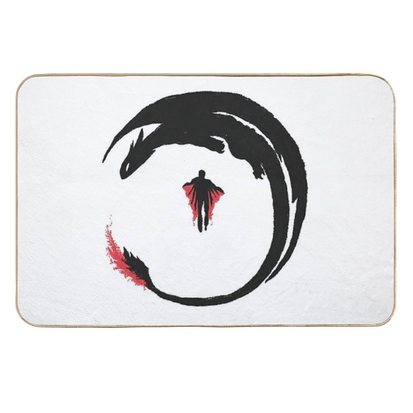 Dragon Rider Repositionable Bath Mat