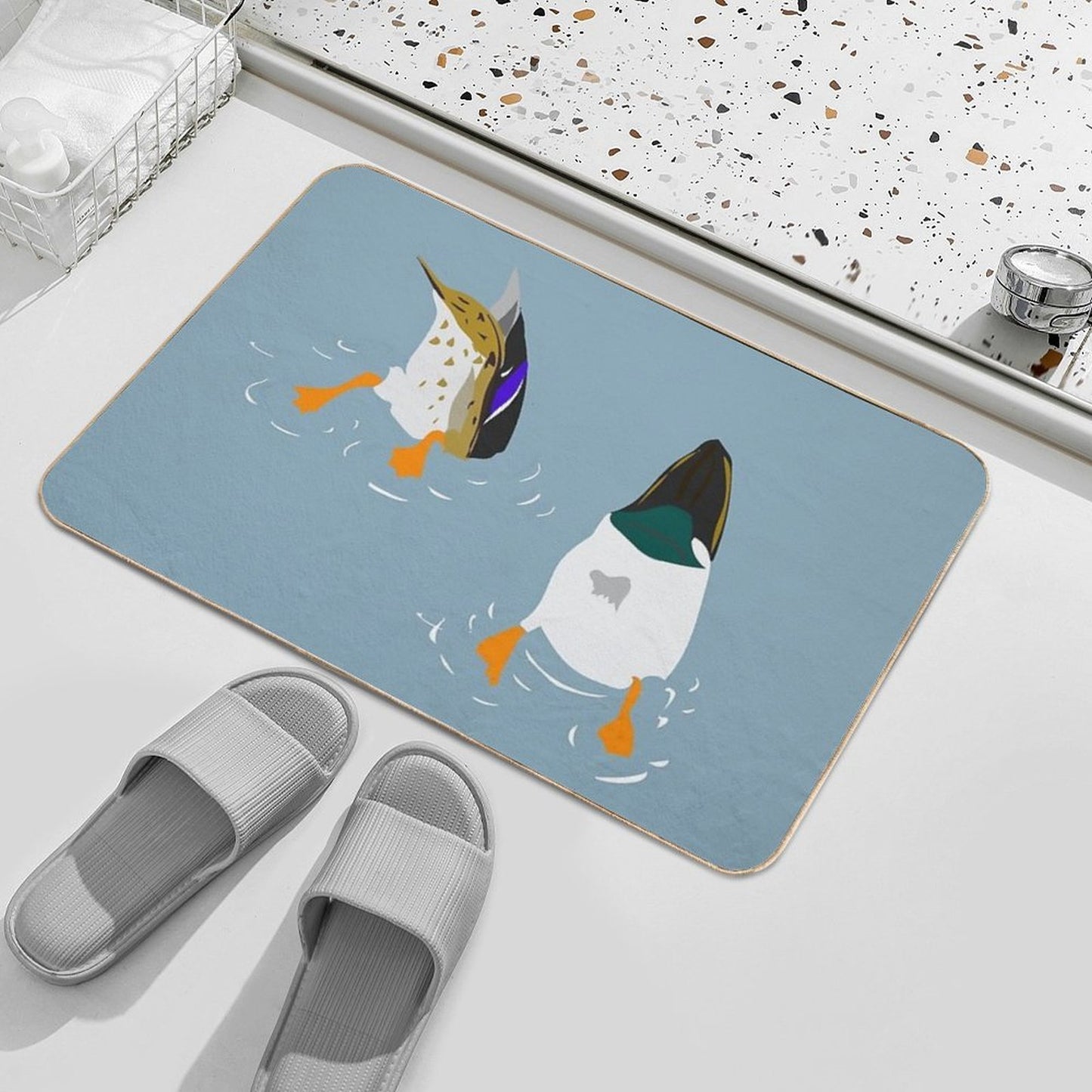 Bottoms Up! Dirt-Trapping Bath Mat