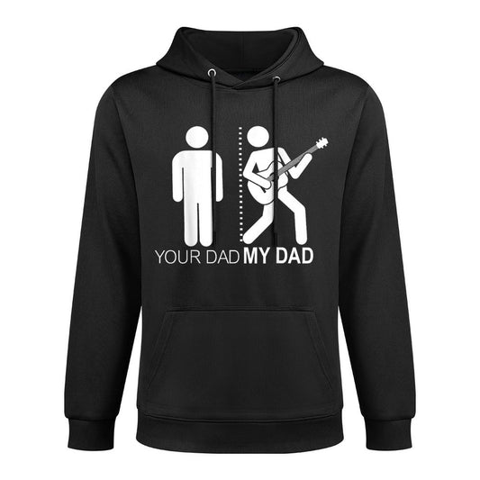 Your Dad My Dad Guitarist Artist Bass Guitar Dad Fathers Day Colorfast Hoodie