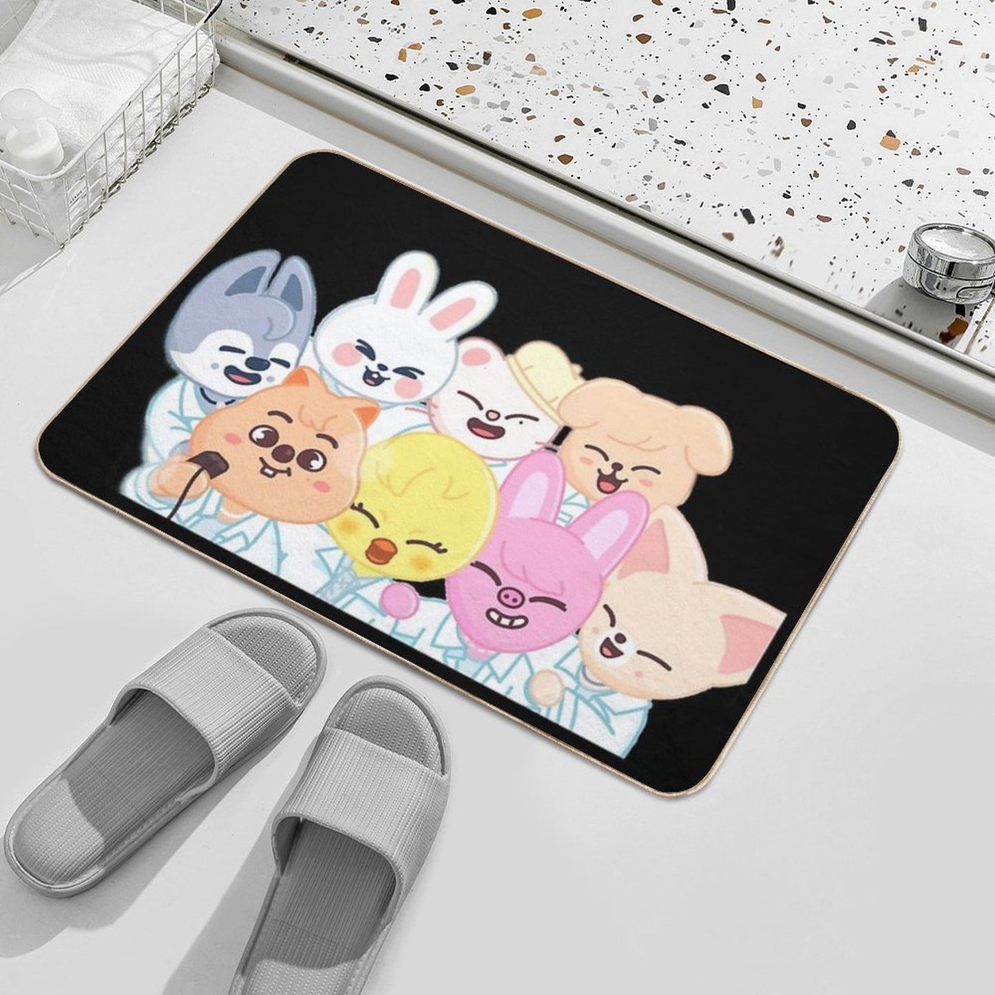 SKZOO Stray Kids Slip-Resistant Bath Mat