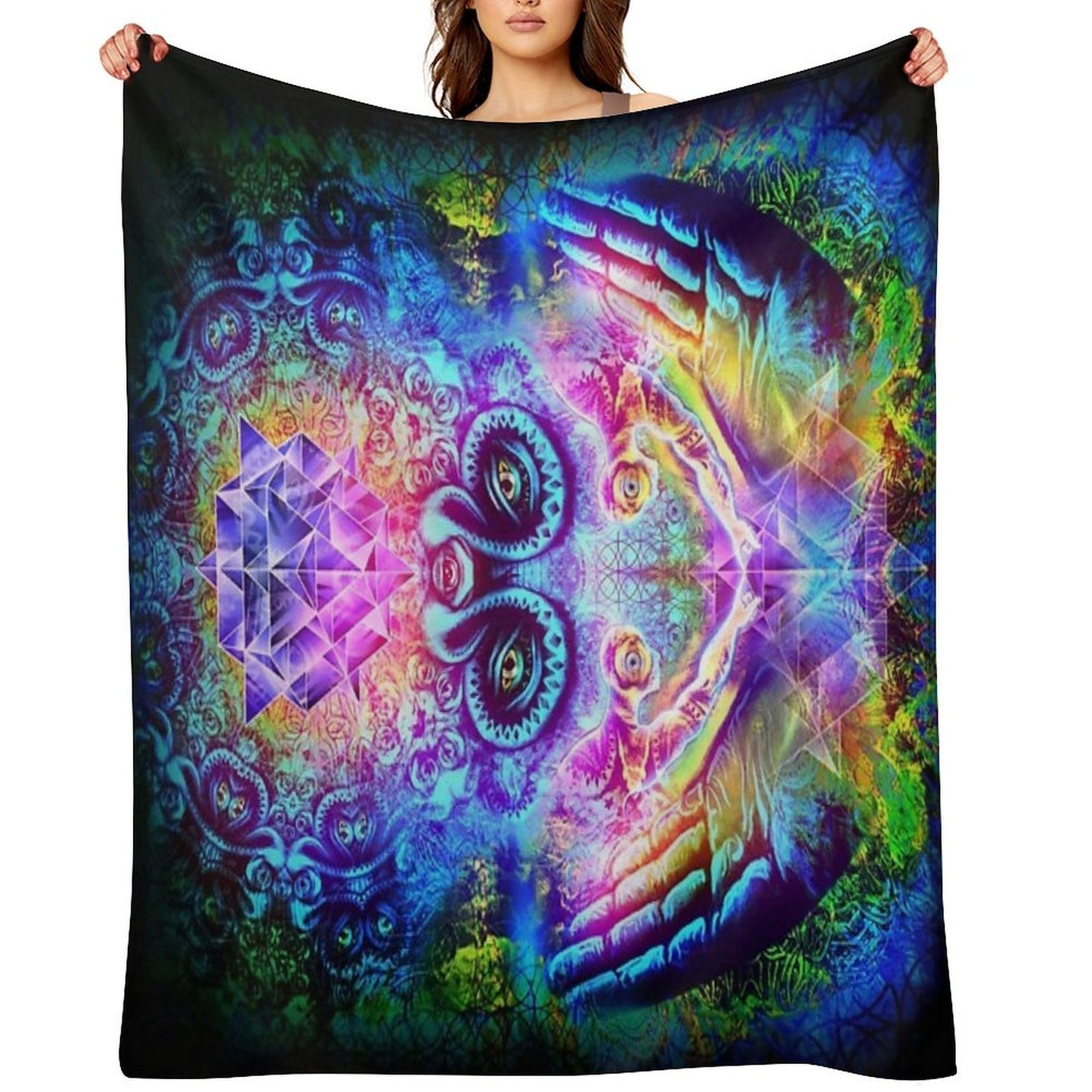 Transition to Butterfly Wrinkle-free Throw Blanket