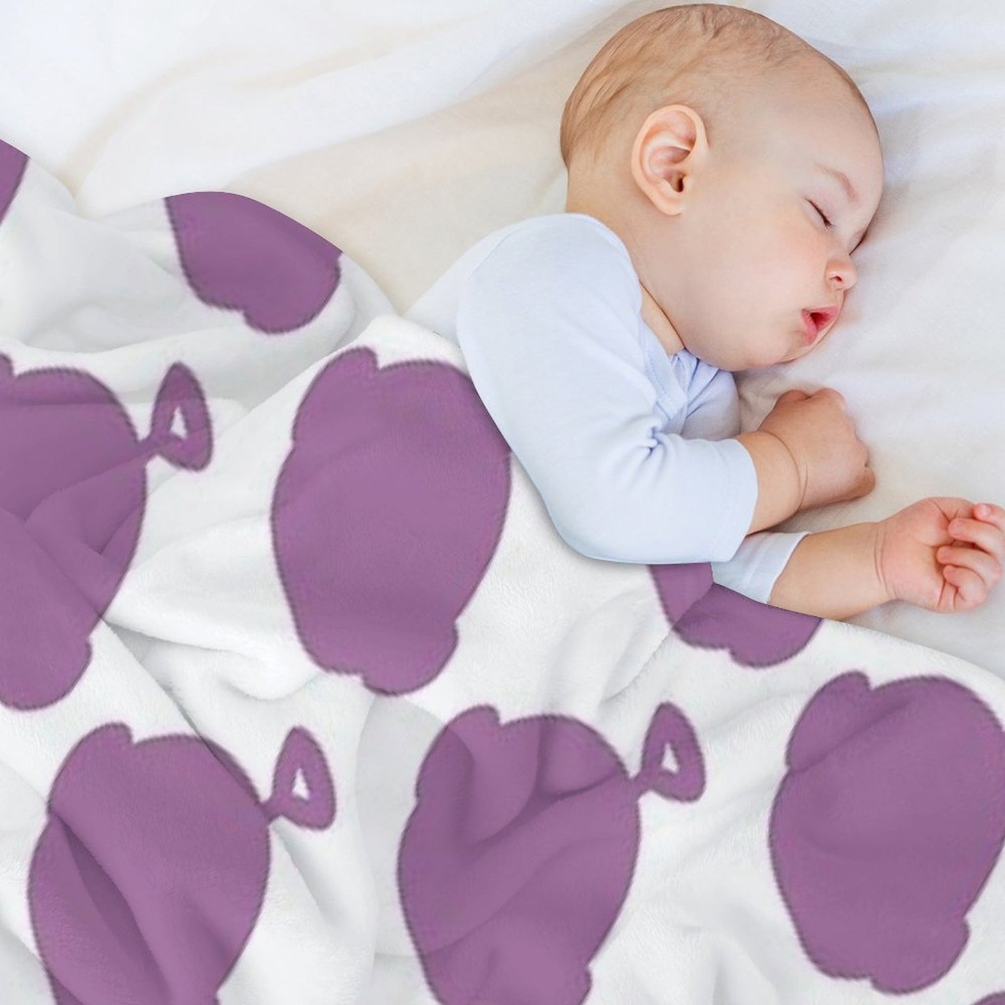 Tinky Winky Silhouette Machine-washable Throw Blanket
