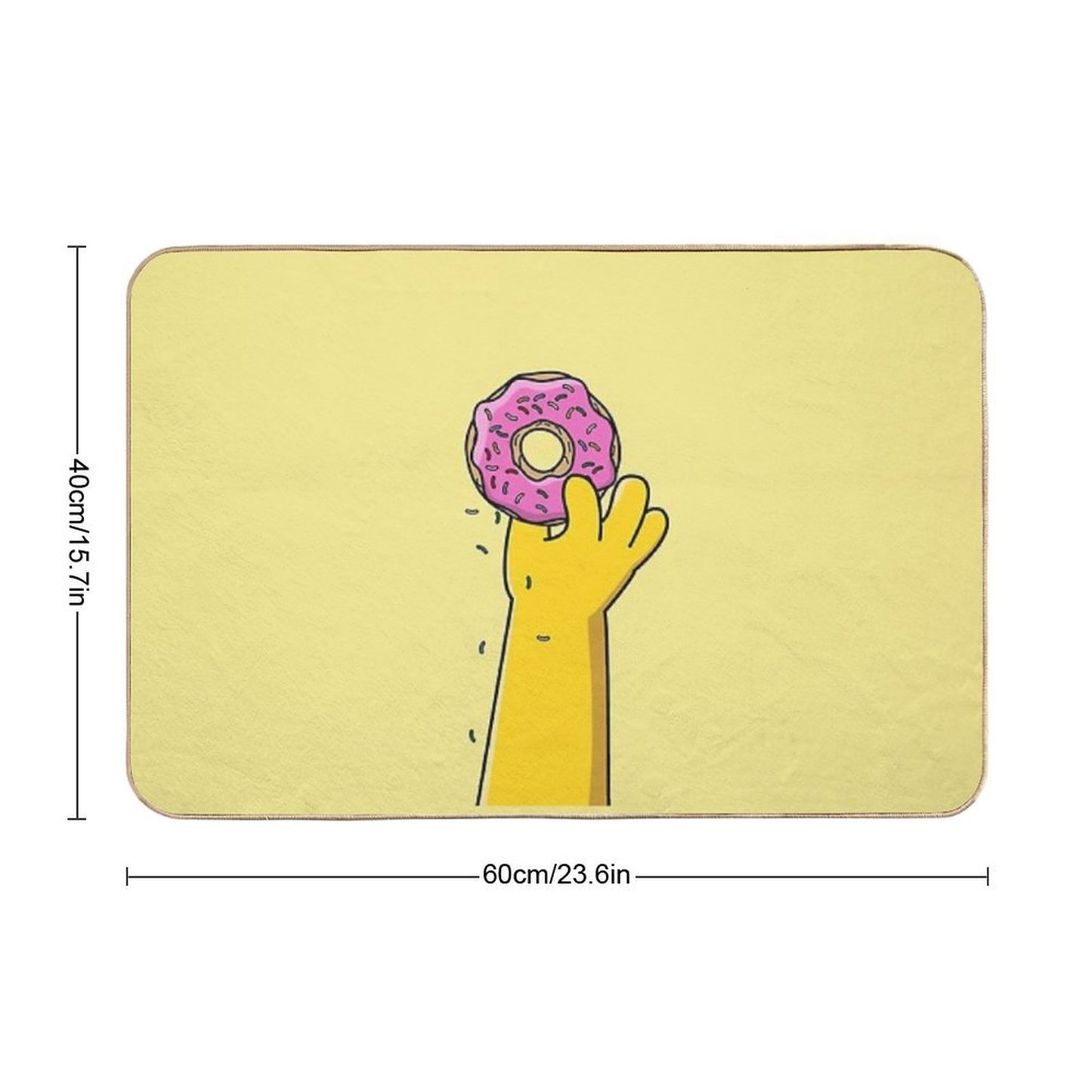 Homer Donut Non-Slip Bath Mat