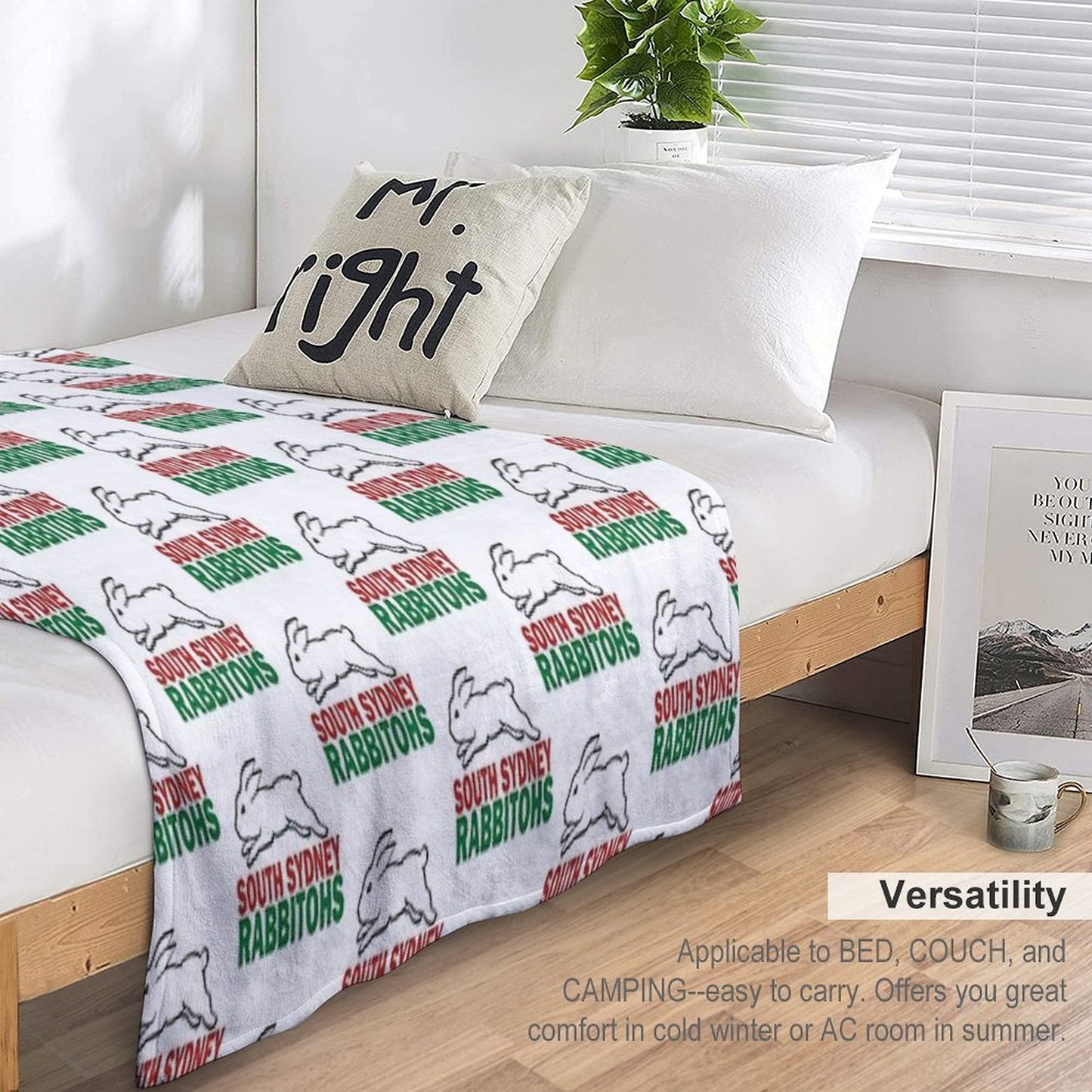 South Sydney Rabbitohs Versatility Throw Blanket