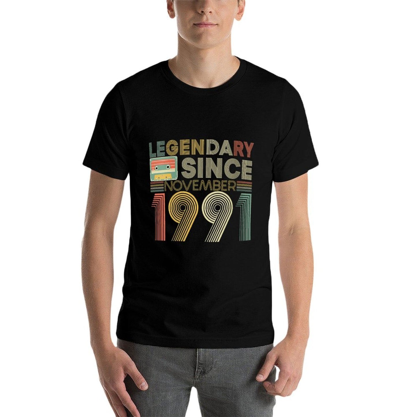 Womens Legendary Since Tape Bday November 1991 30Th Birthday Versatile T-Shirt